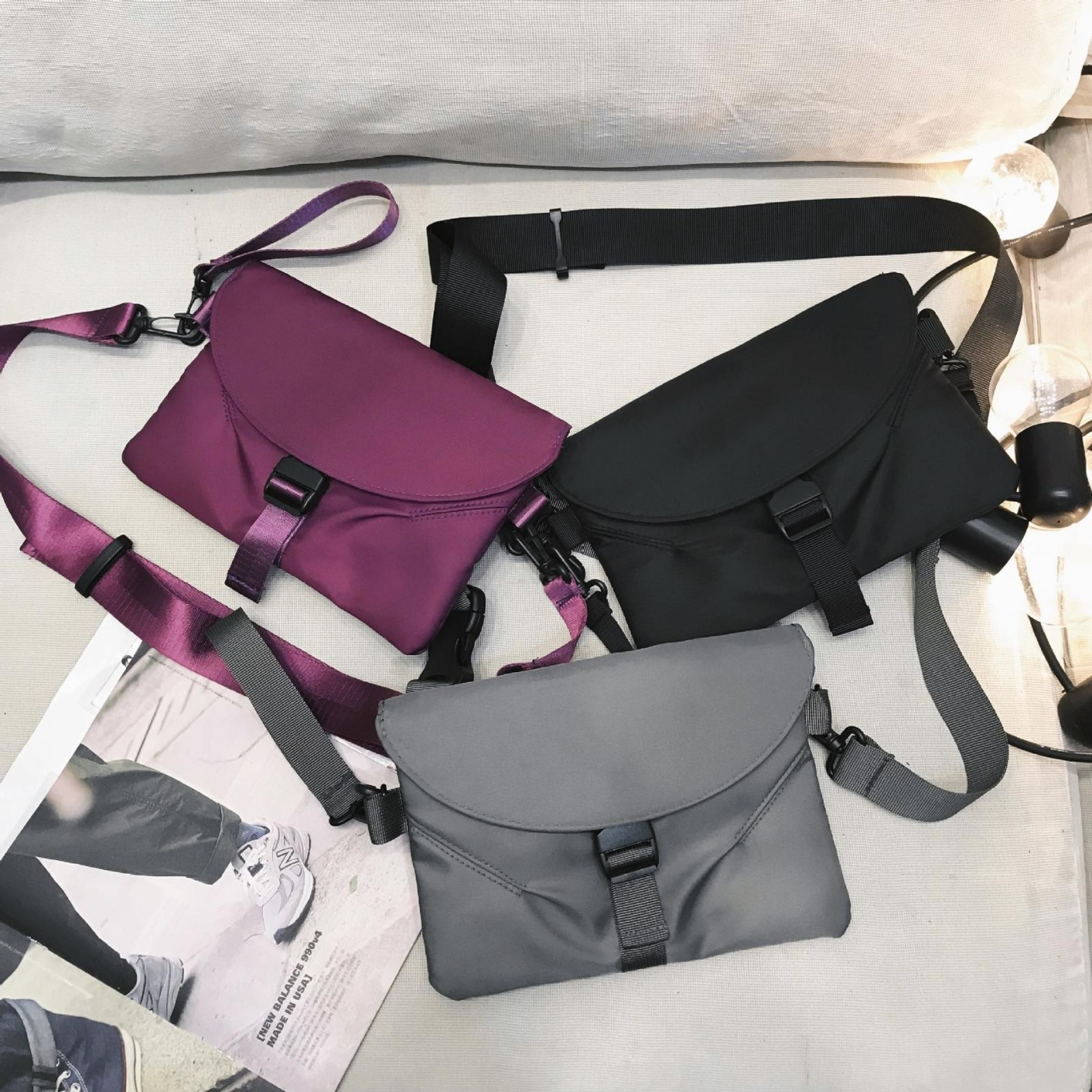 Durable Small Nylon Crossbody Bag Casual Work  Everyday Shoulder Bag 1