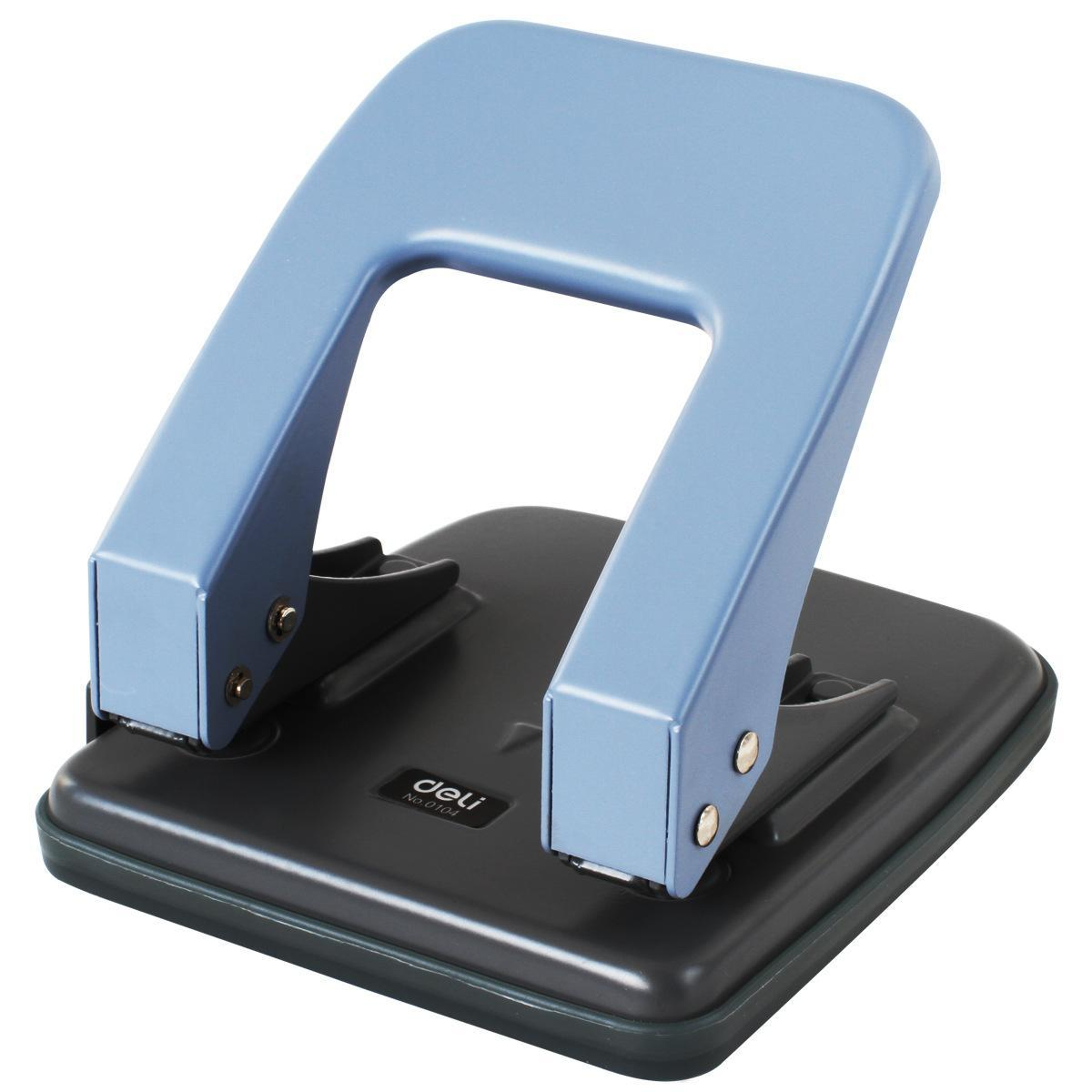 Metal 2 Hole Paper Punch With Ruler  Precision Guide 35 Sheet Capacity 7