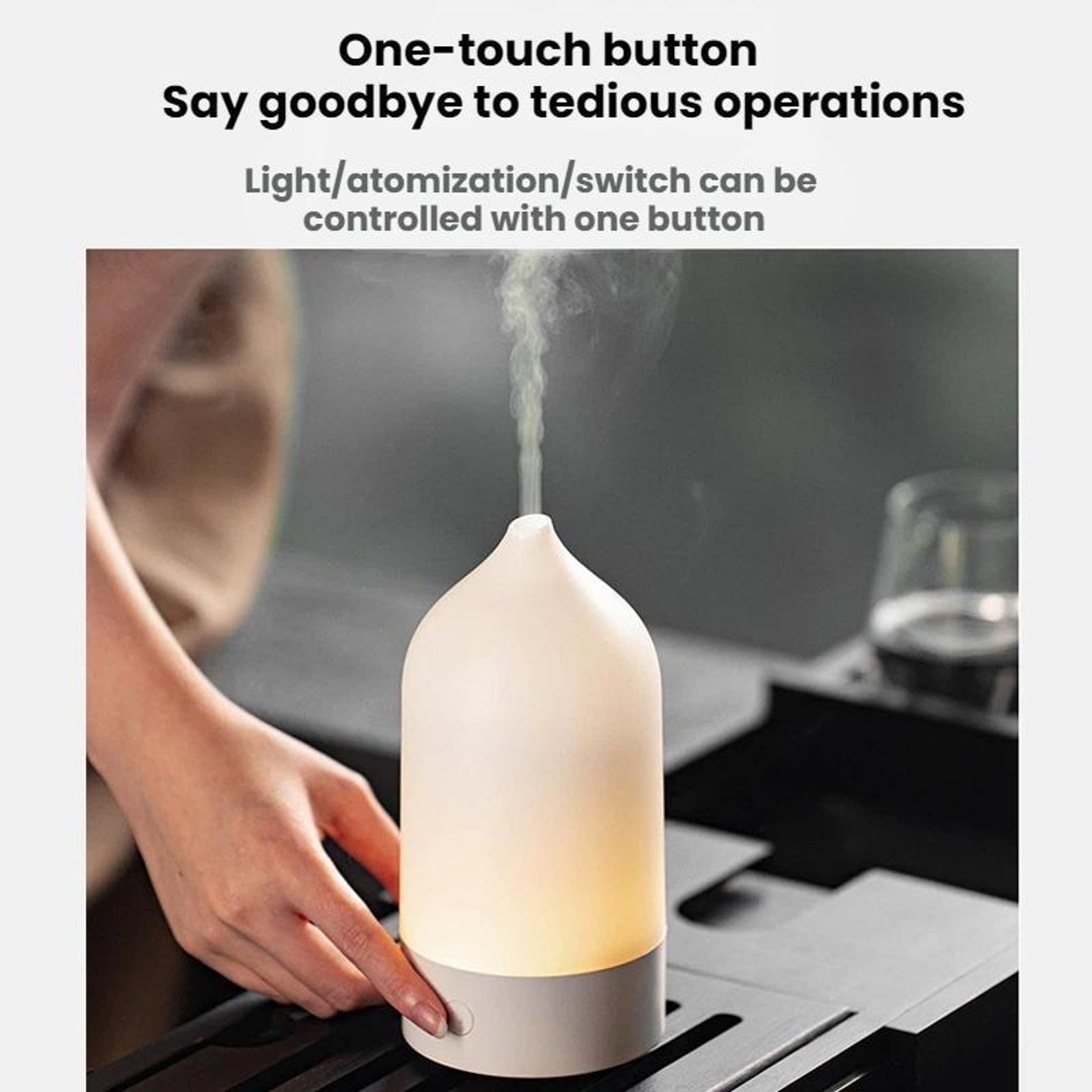 USB Vase Mist Aromatherapy Humidifier With Color Changing Mood Light 3