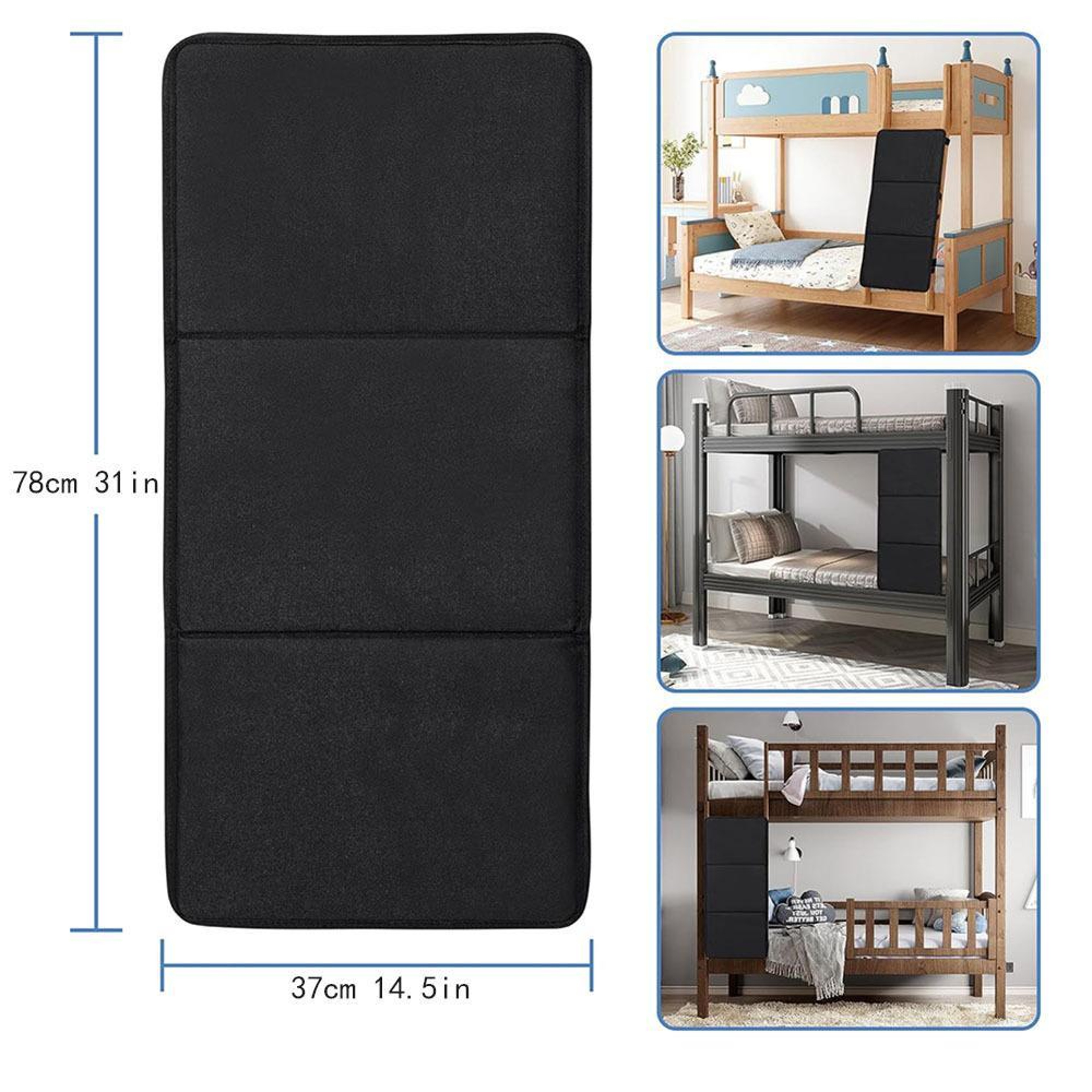 Adjustable Children Bunk Bed Ladder Safety Guard Protector with Locking Plate – view 6