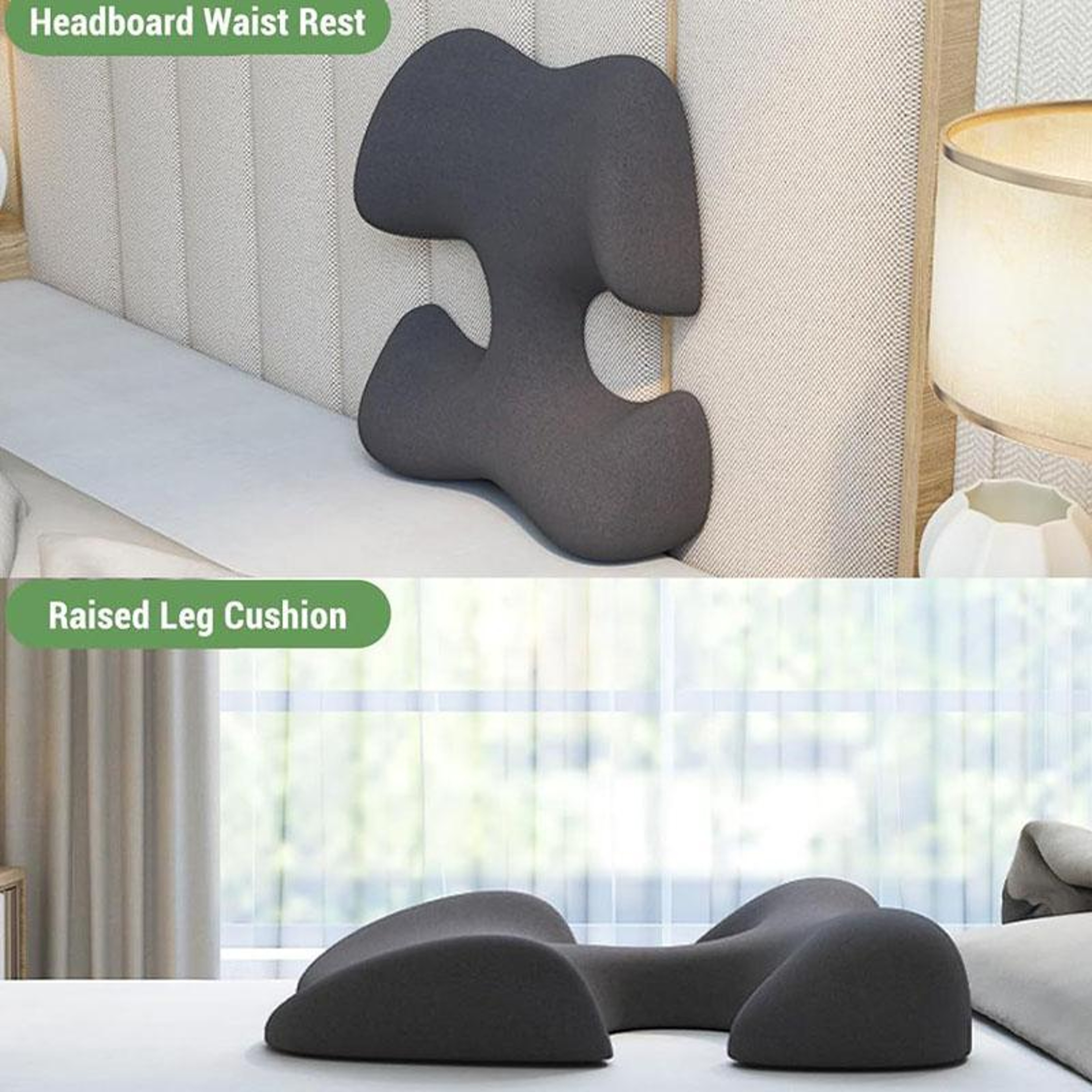 Memory Foam Support Pillow Set For Bed  Relaxation 4