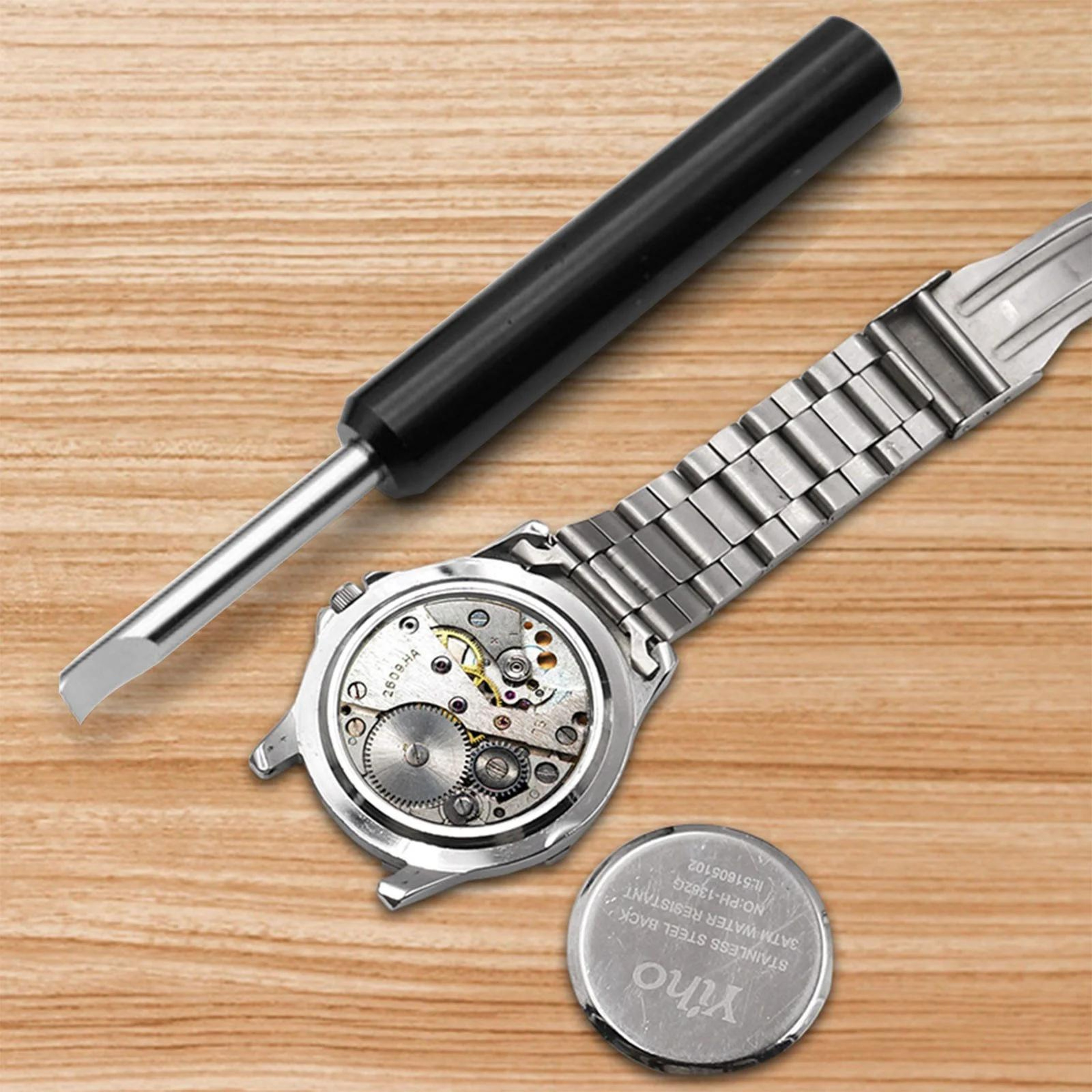 Premium Long Handle Watch Back Cover Prying Tool For Easy Battery Replacement 0