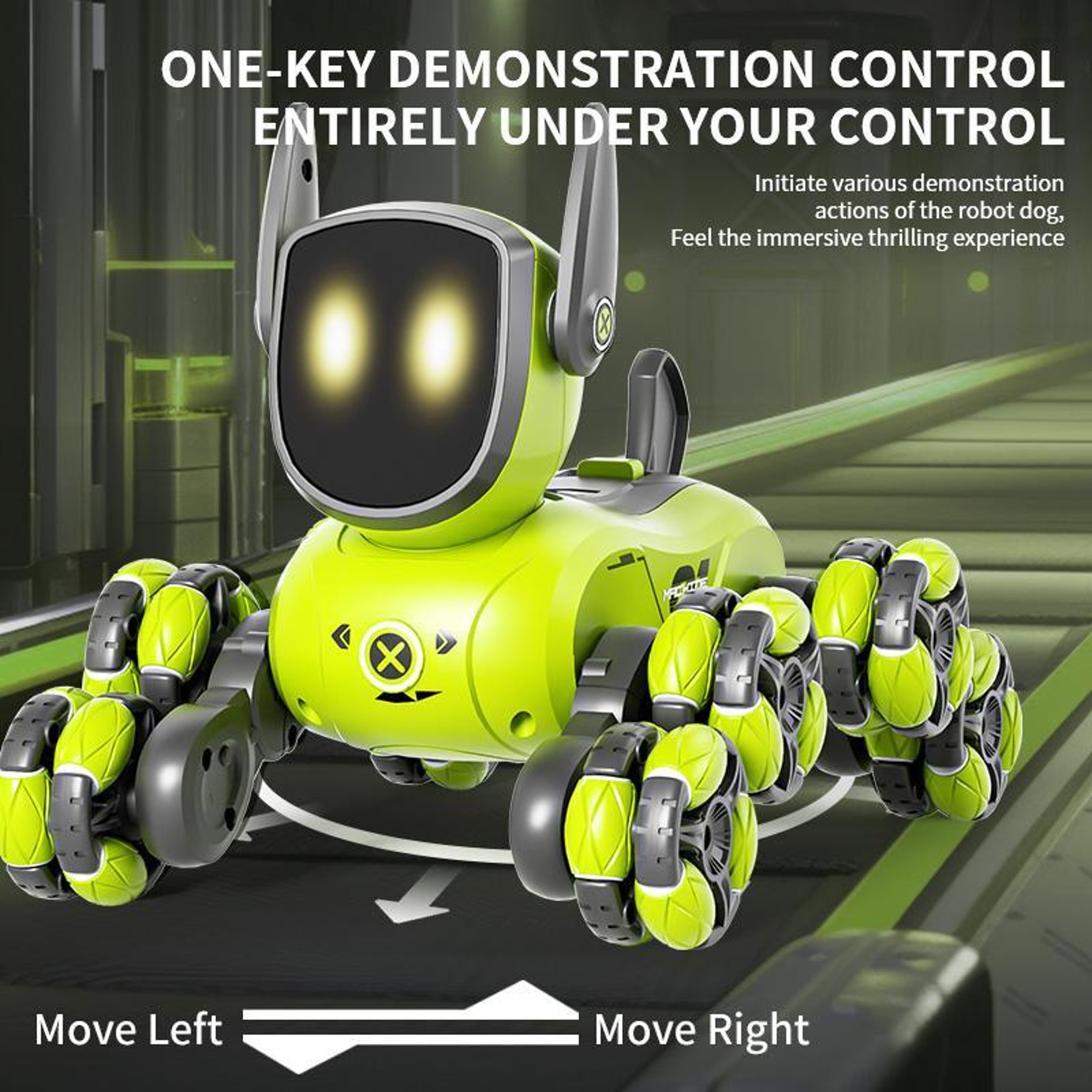 8 Wheel RC Remote Control Robot Dog Toy for Kids & Stunts – view 15
