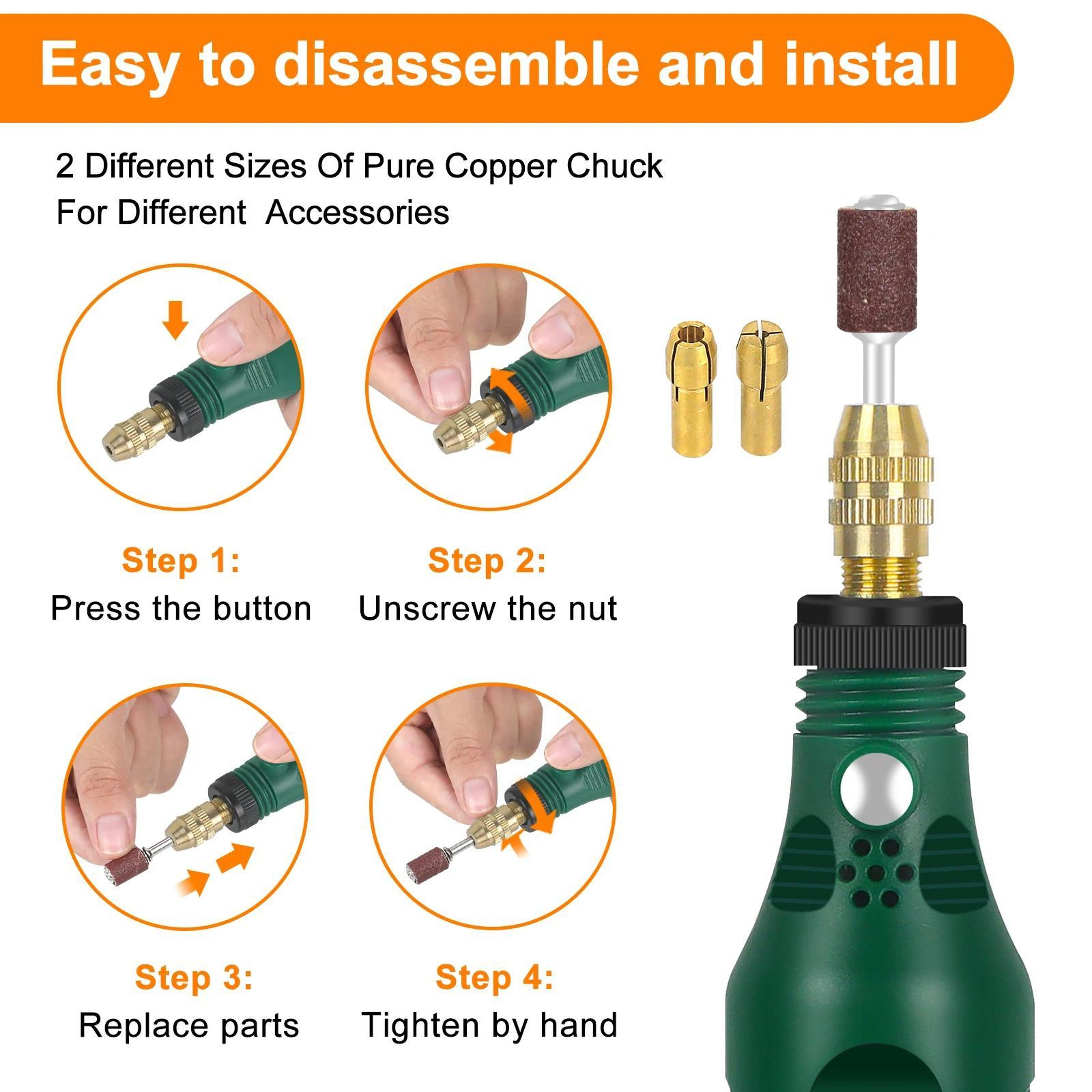 Portable Cordless Rechargeable Engraver Pen Kit With Adjustable 3 Speed 4