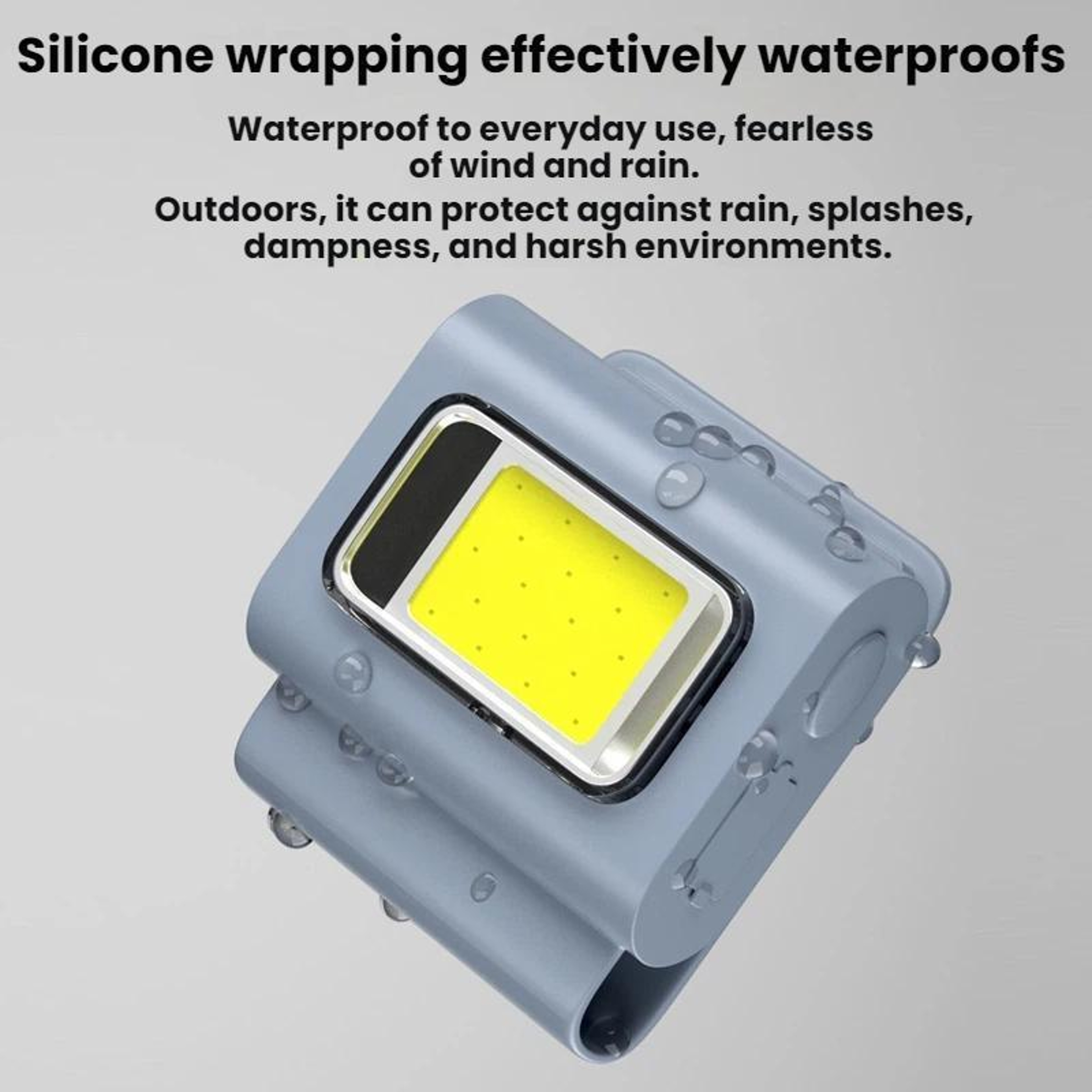 Rechargeable LED Headlamp Clip Light With Magnetic Mount  Waterproof Design 3