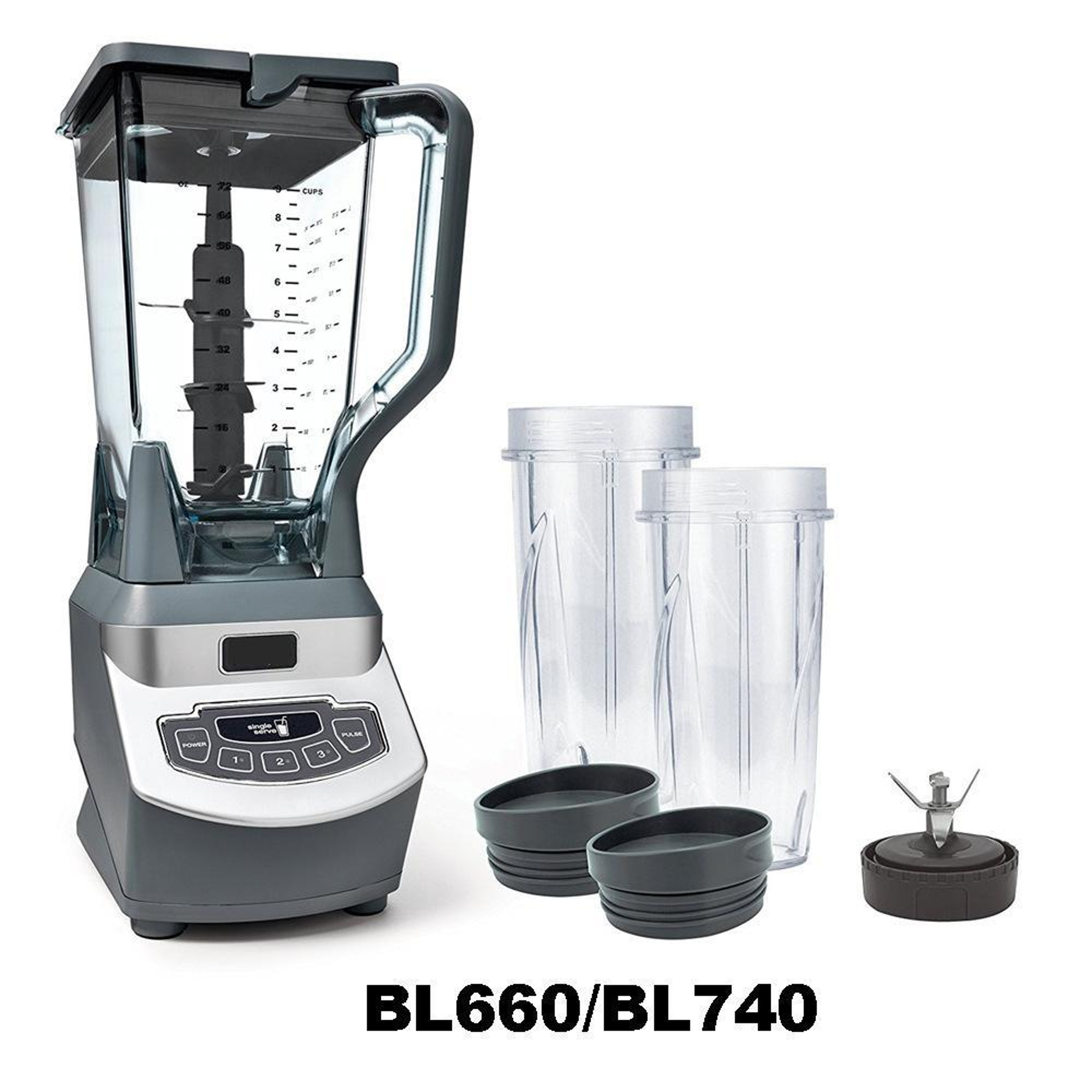 6 Fin Replacement Blade Assembly for BL660 BL740 16oz Single Serve Blender Cups – view 5