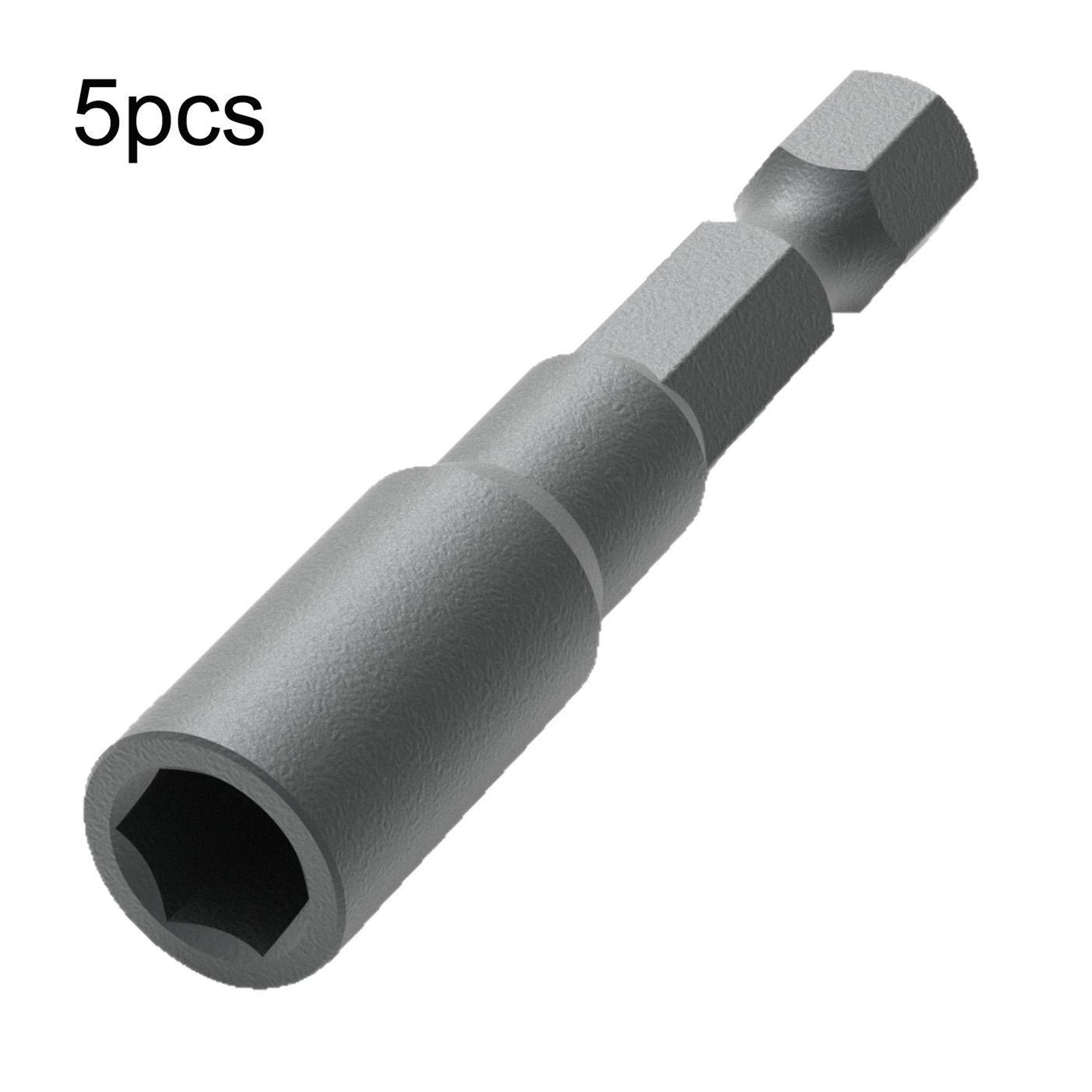 5 Piece Magnetic Screwdriver Bit Extension Bar Set 6.35mm Hex Shank Quick Change Adapter – view 1
