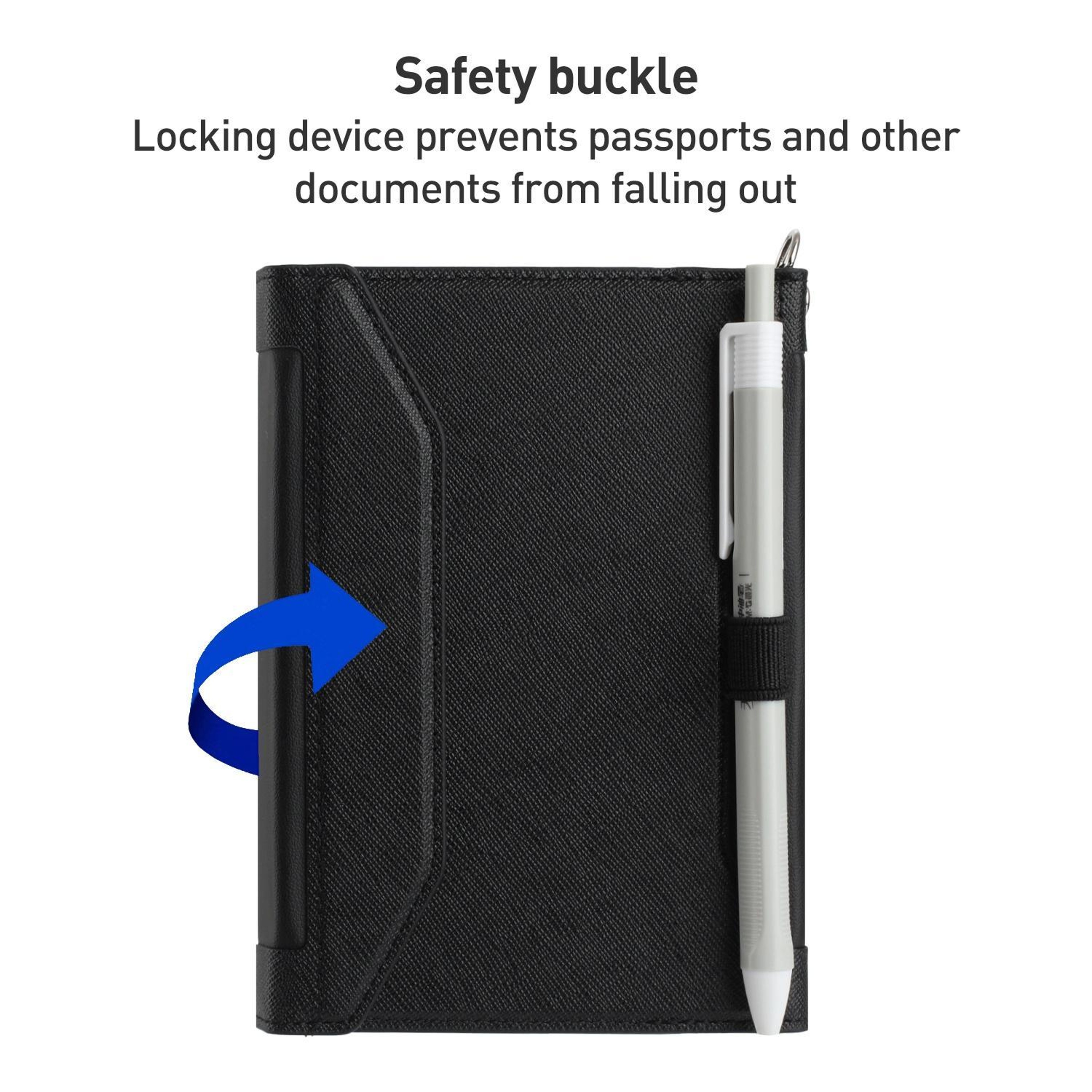 RFID Travel Passport Wallet With Lanyard  Document Organizer 4