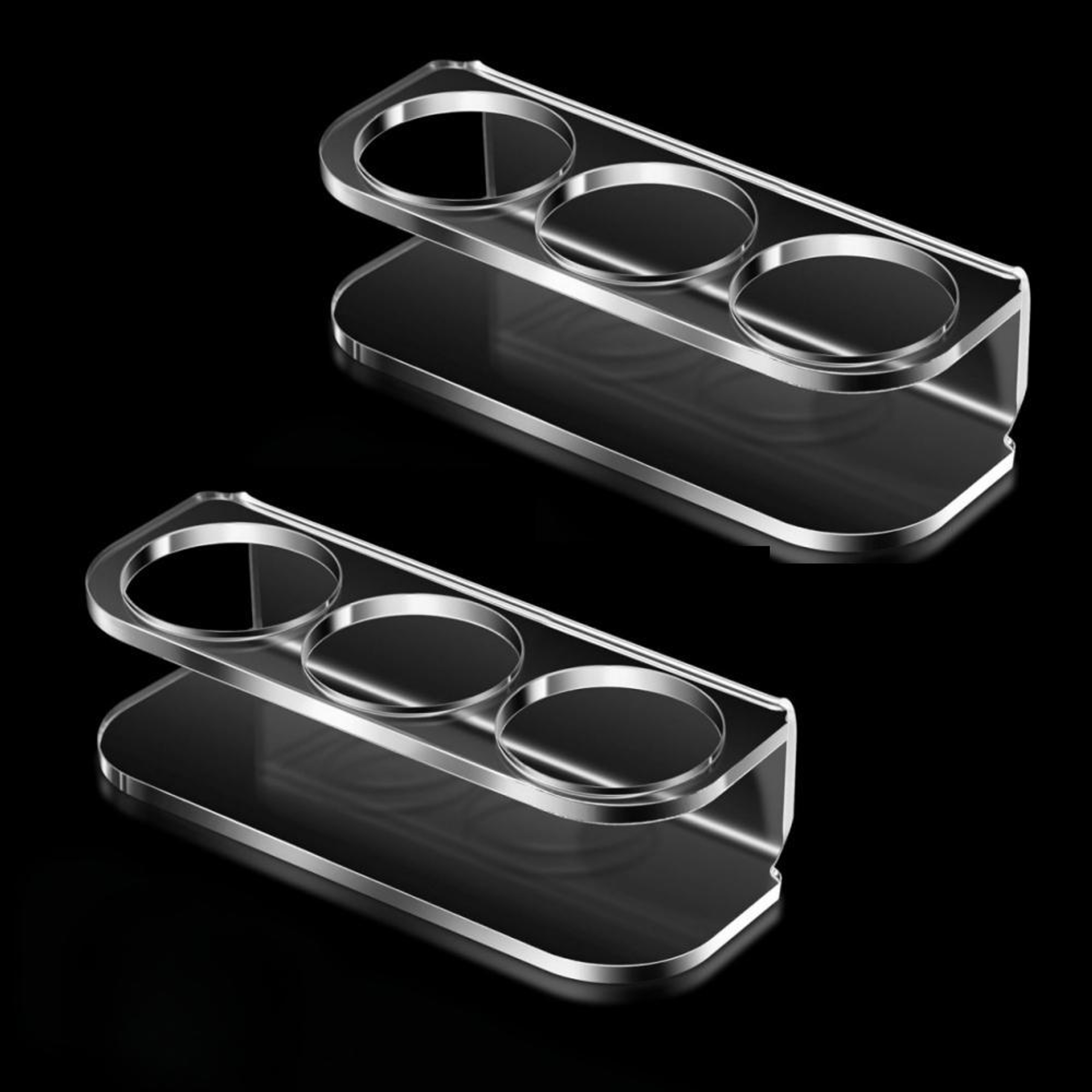 3 Hole Acrylic Bottle Storage Holder 0