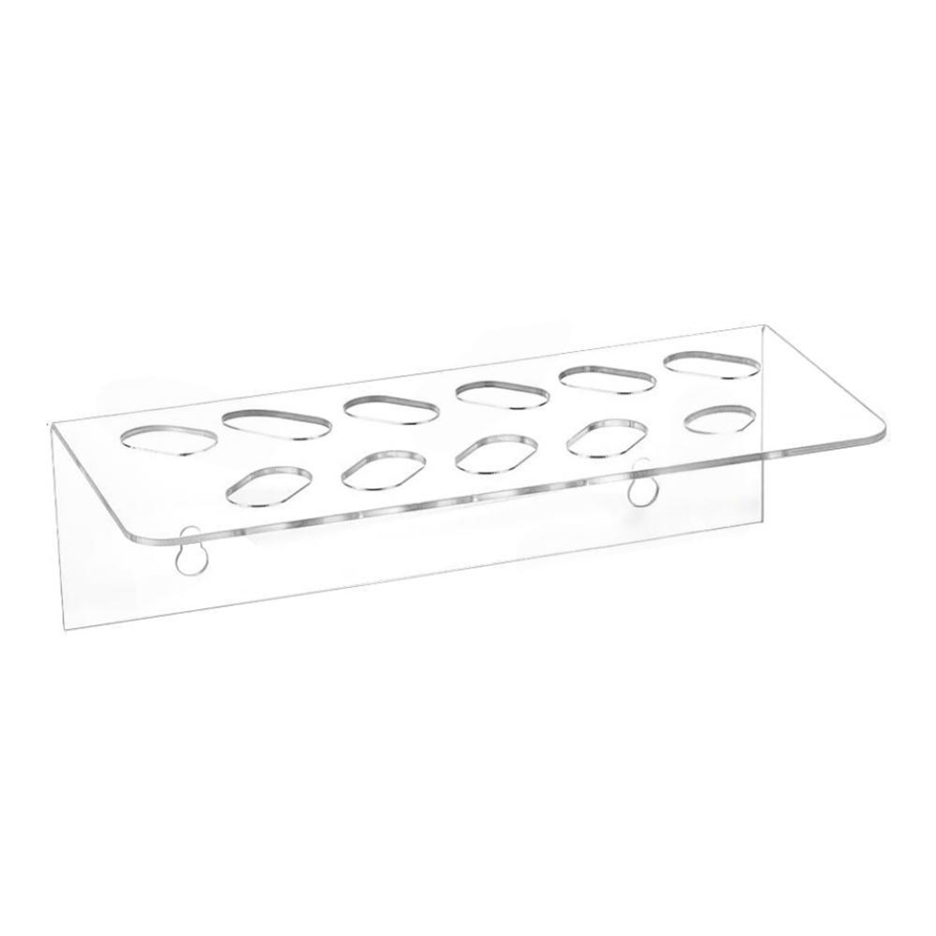 Acrylic Barber Scissor Organizer Wall Mount With 11 Tool Slots 7