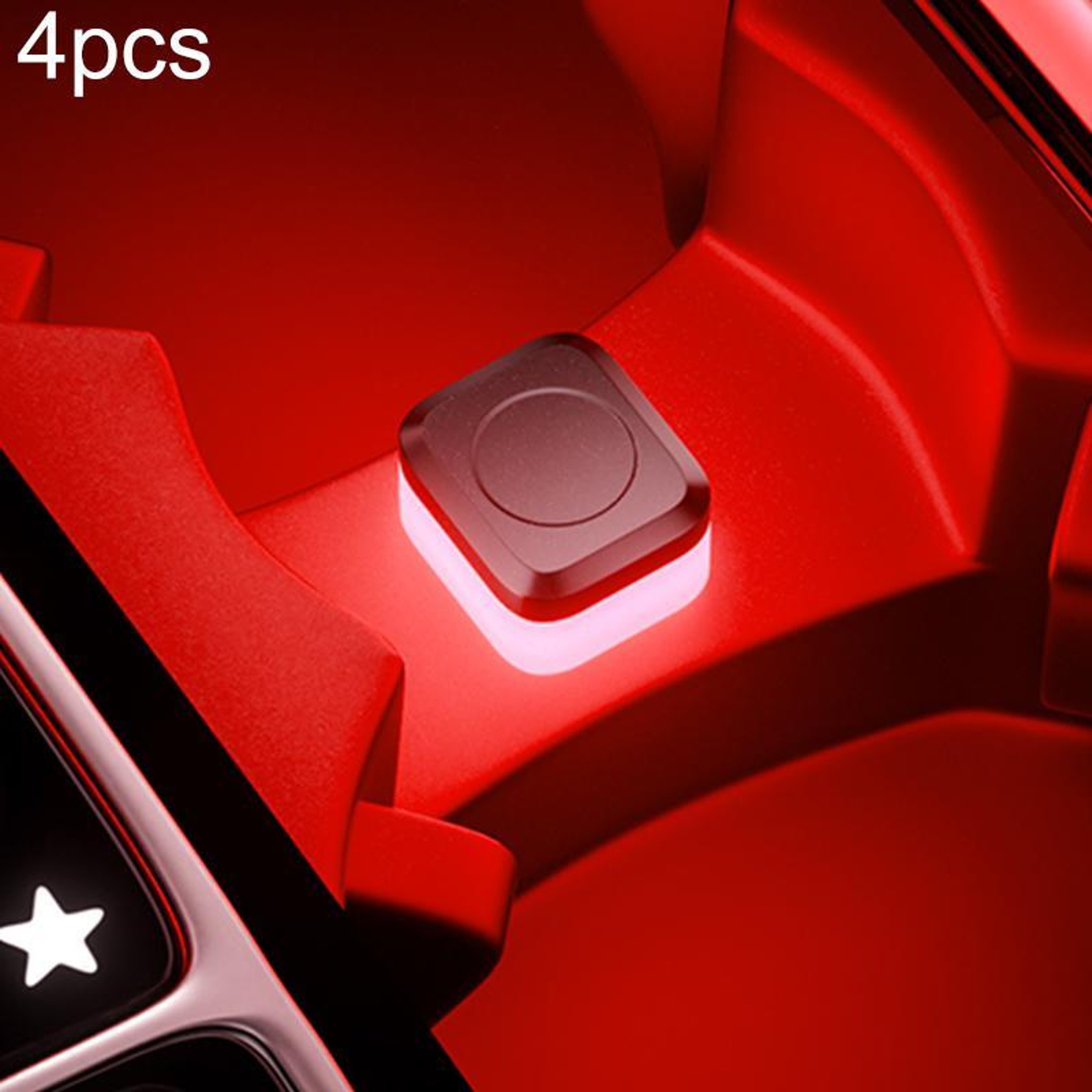 4PCS USB Car Interior LED Ambient Lights Multi Color Atmosphere Lighting Kit – view 11