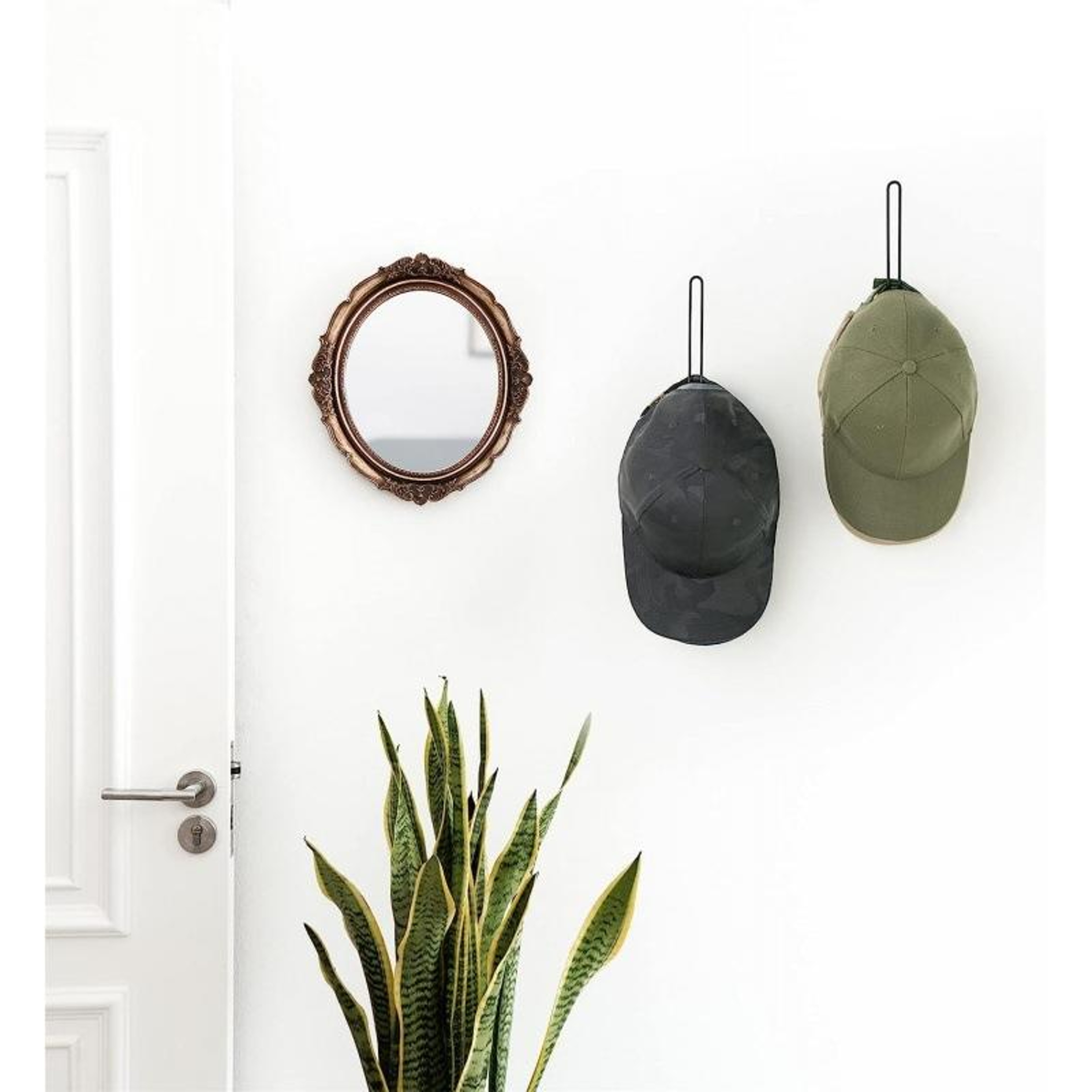 Wall Mounted Baseball Cap Holder Metal Hat Organizer Rack 4