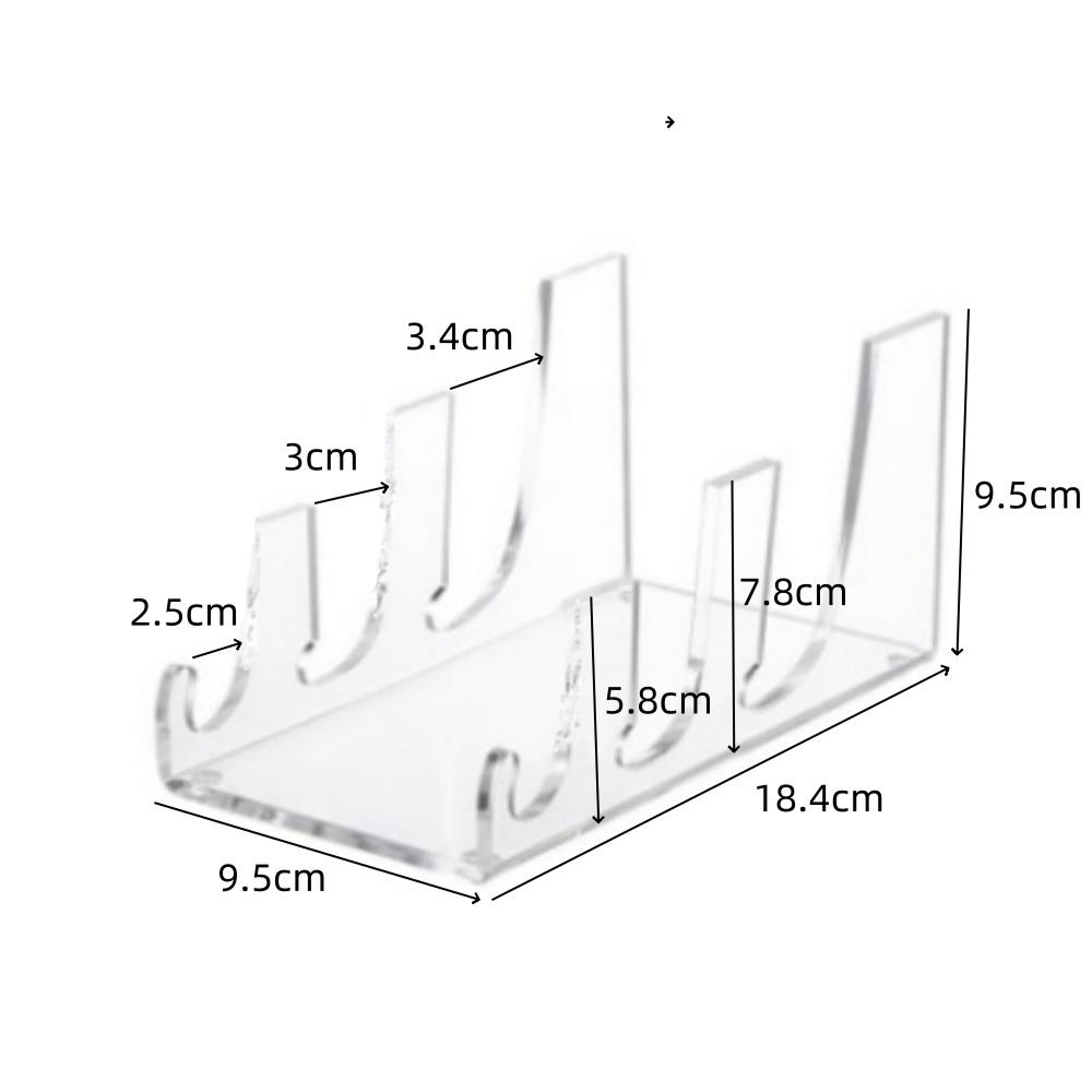 Acrylic Plate Organizer  Tableware Display Rack For Kitchen Cabinets 1