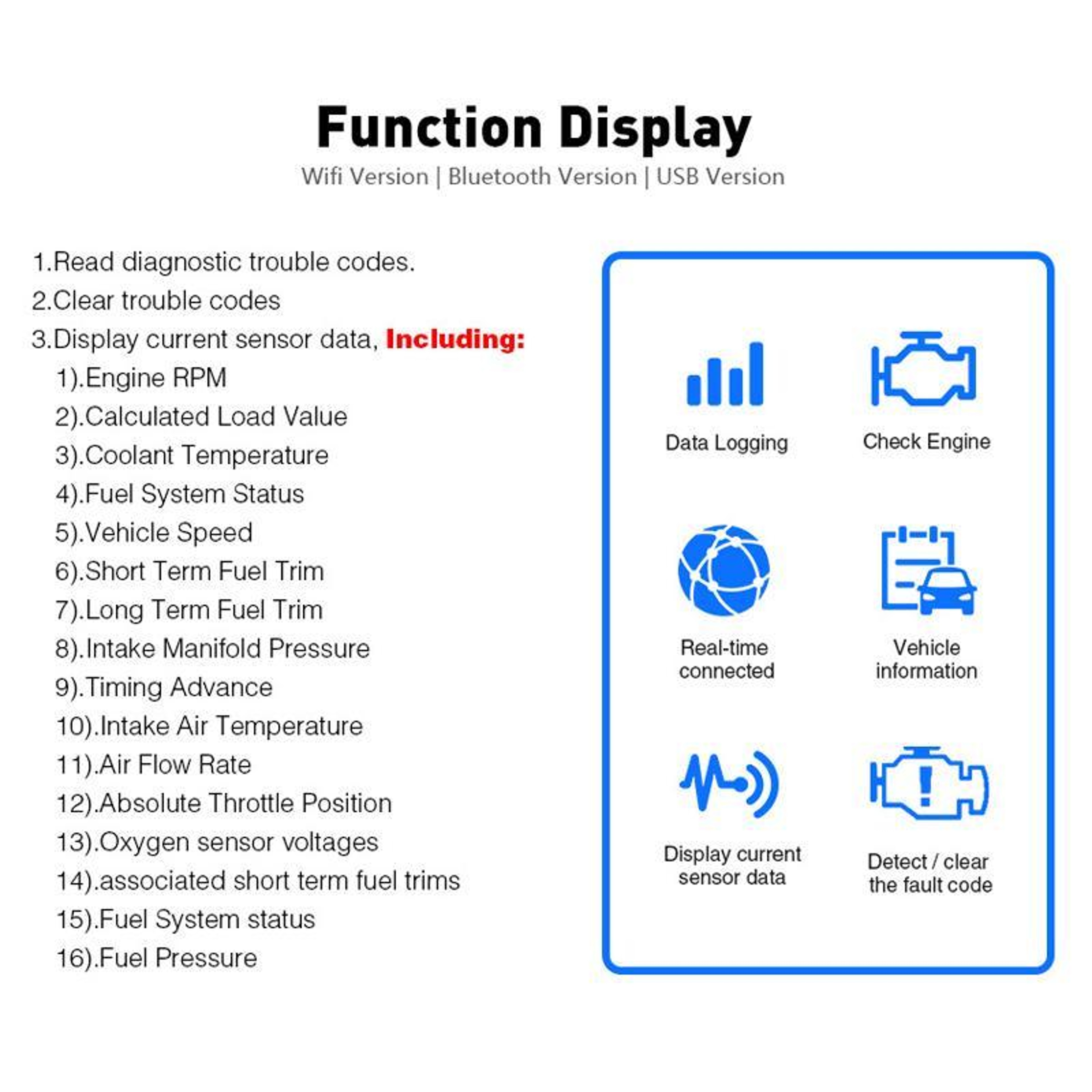 Mini Bluetooth OBD2 Car Diagnostic Tool Engine Code Reader  Real Time Data Scanner 7