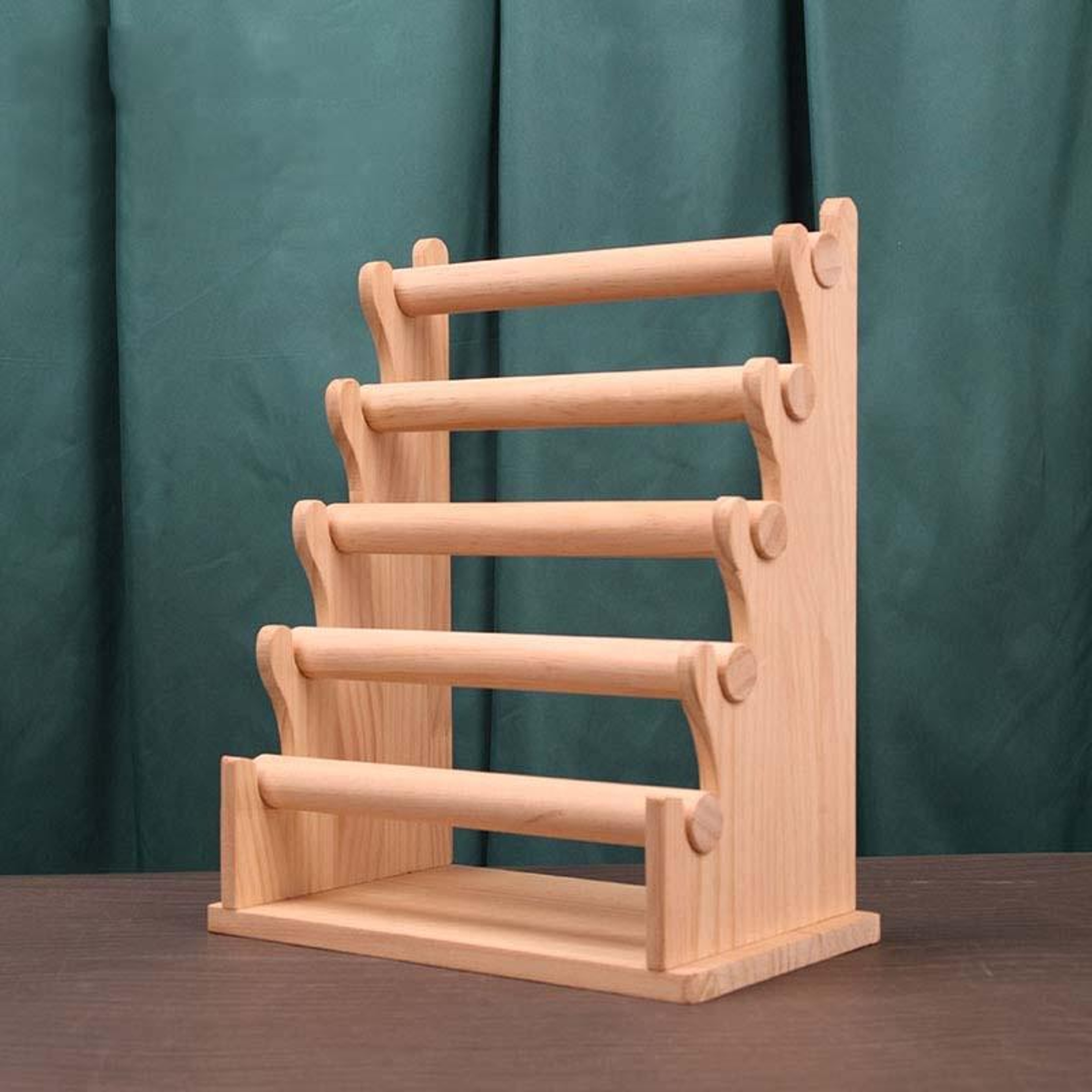 Solid Wood Jewelry Display Stand Detachable Bracelet Holder And Watch Display Rack 8