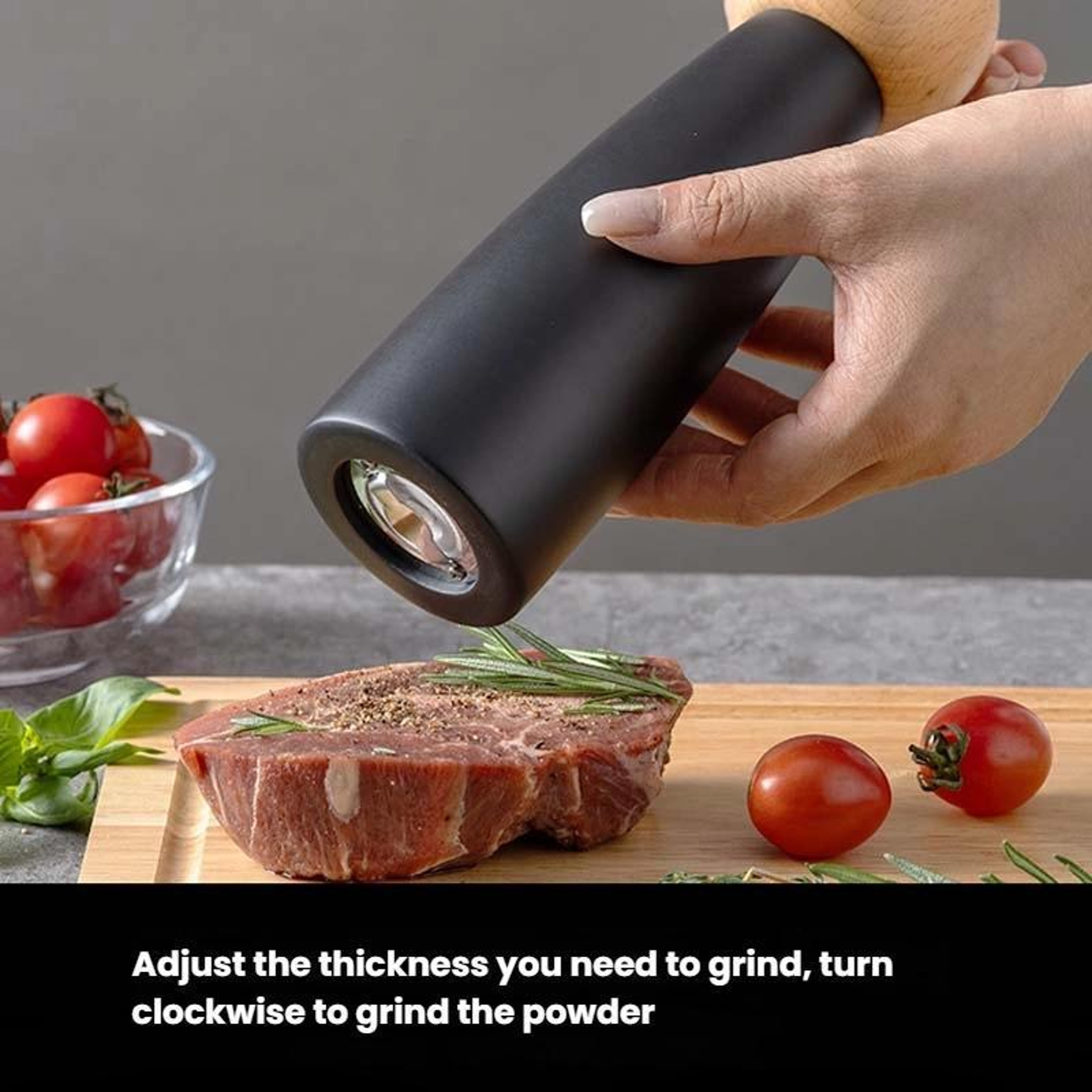Premium Adjustable Ceramic Pepper Grinder Manual Spice Mill 3