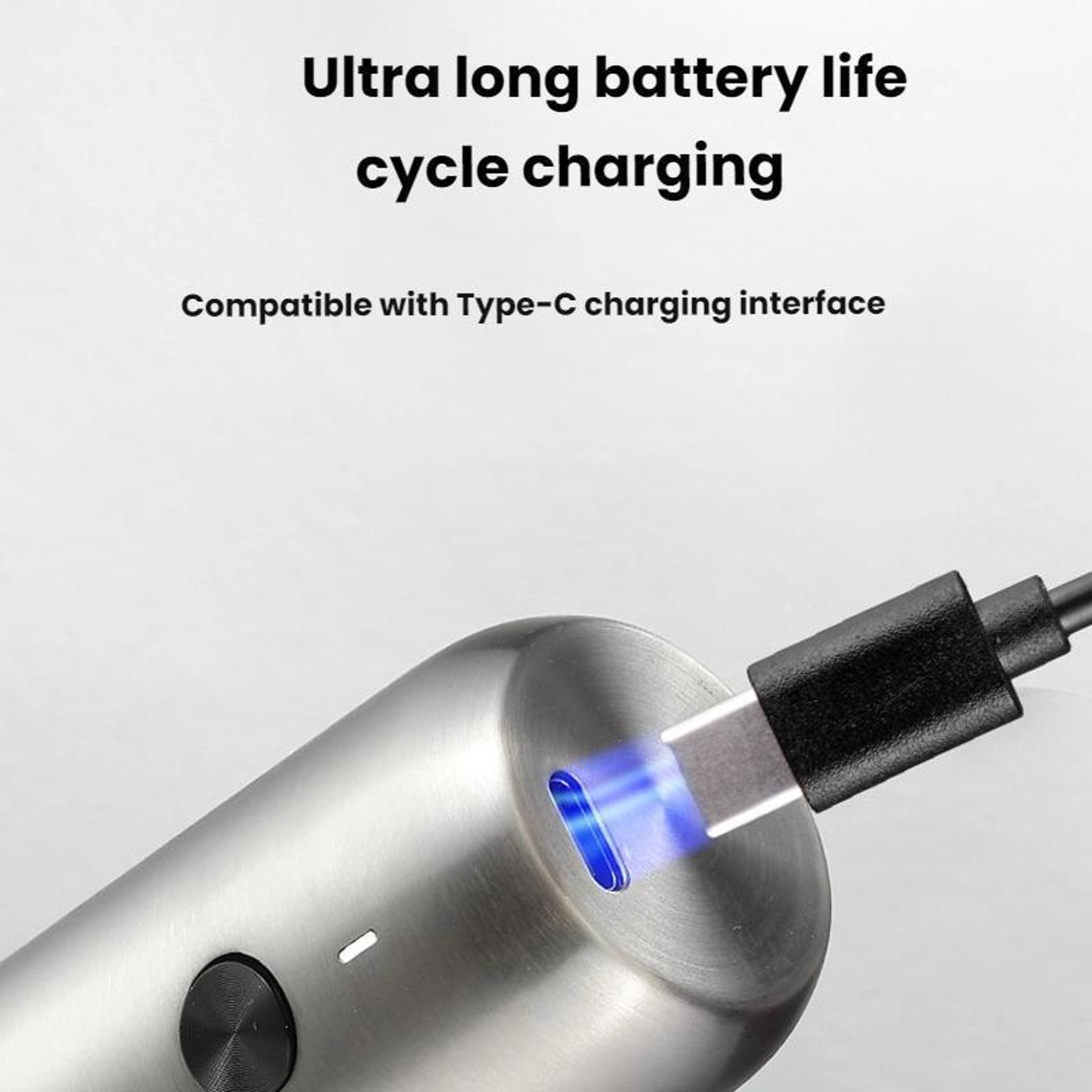 Mini Rechargeable Electric Salt and Pepper Grinder with Adjustable Ceramic Core – view 5