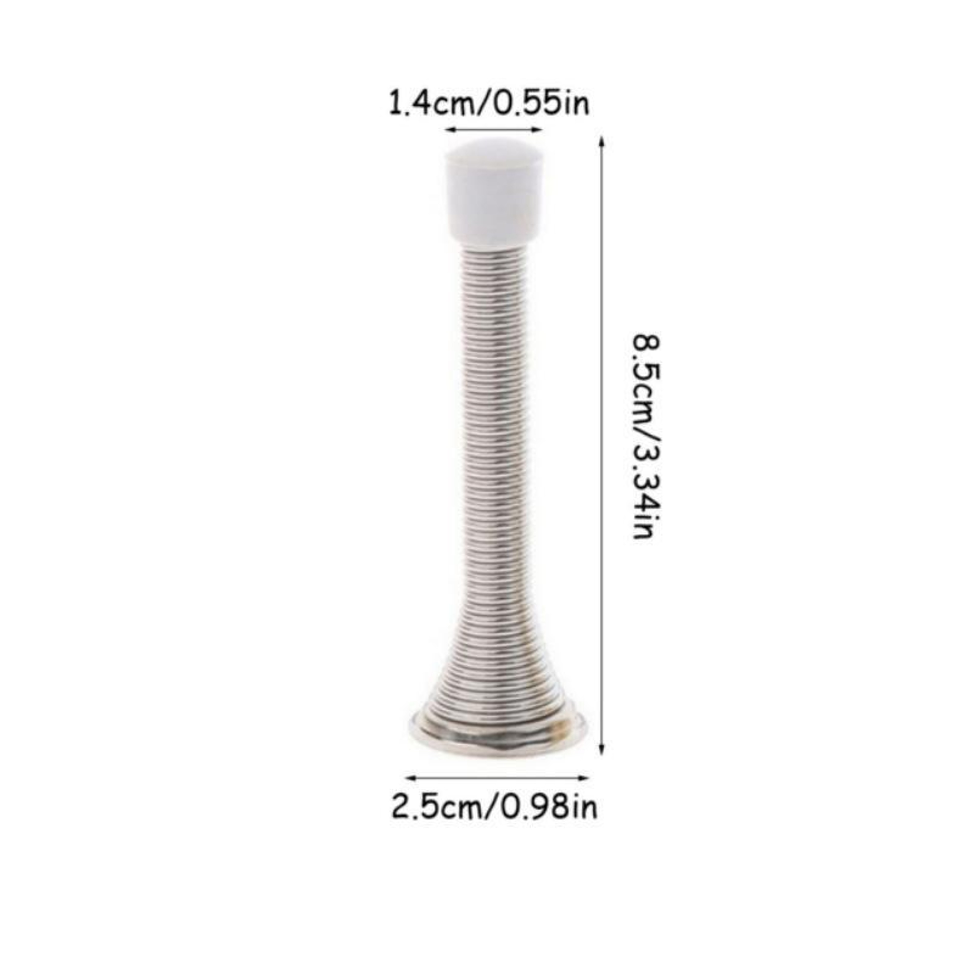 Stainless Steel Spring Door Stopper 3PCS Wall Protection Buffer Random Color 3