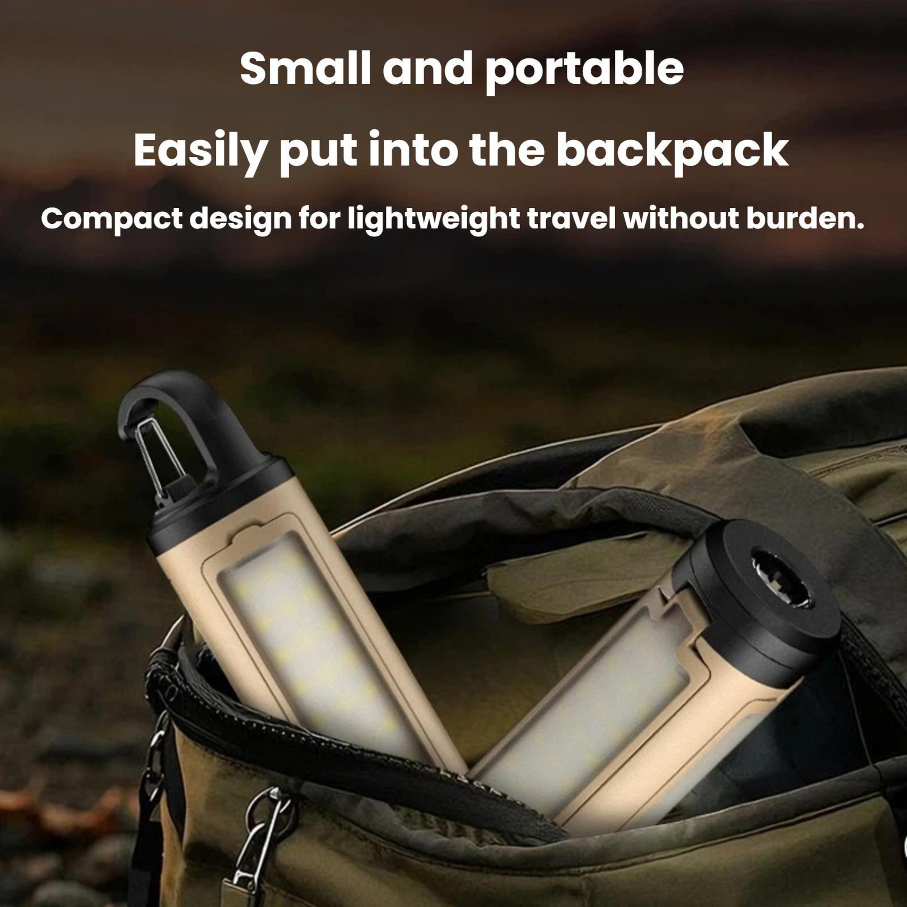 All In One Rechargeable LED Tent Light  Foldable Camping Lantern For Outdoor Adventures 4