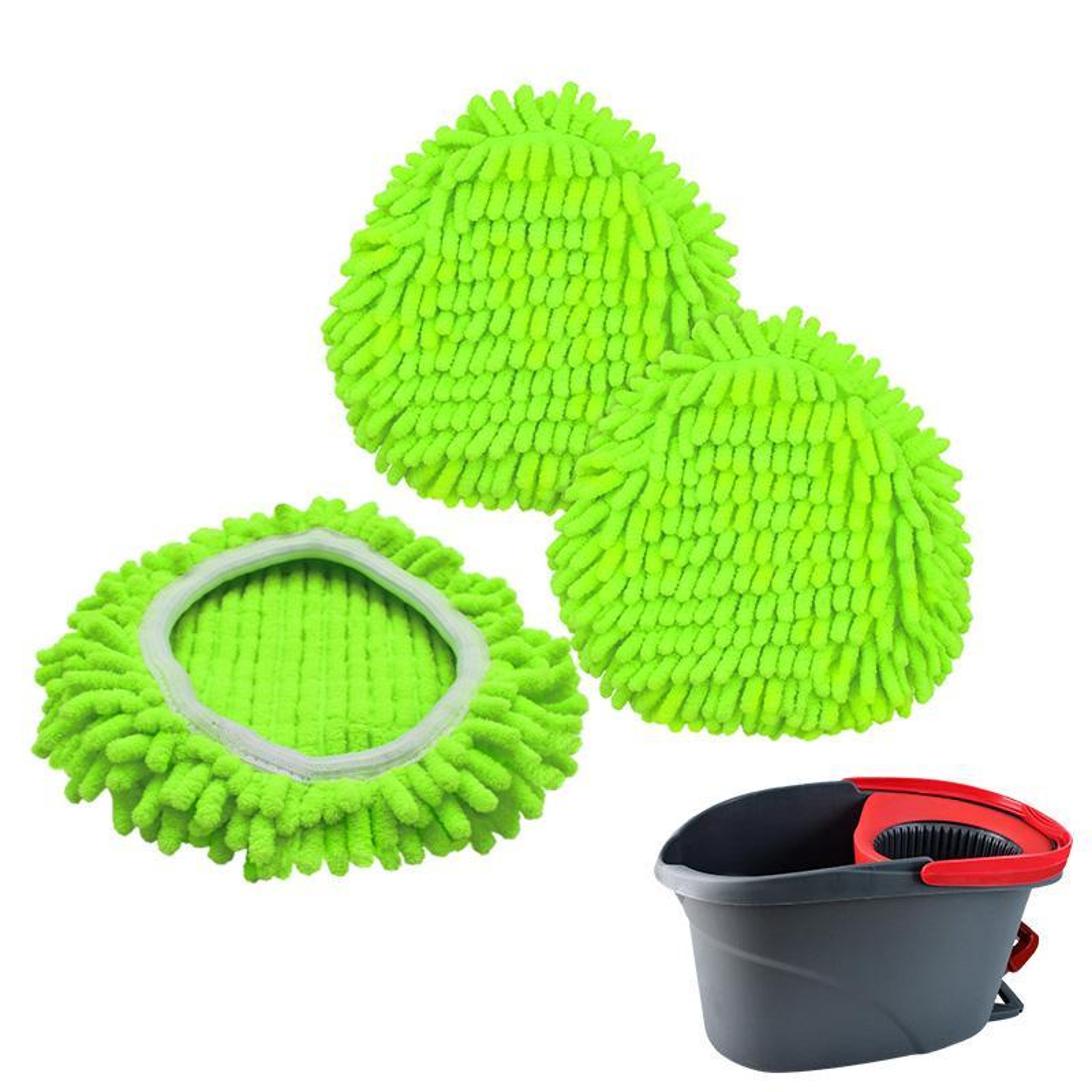 O-Cedar Replacement Chenille Mop Pads 3PCS Reusable Spin Mop Refills – view 1