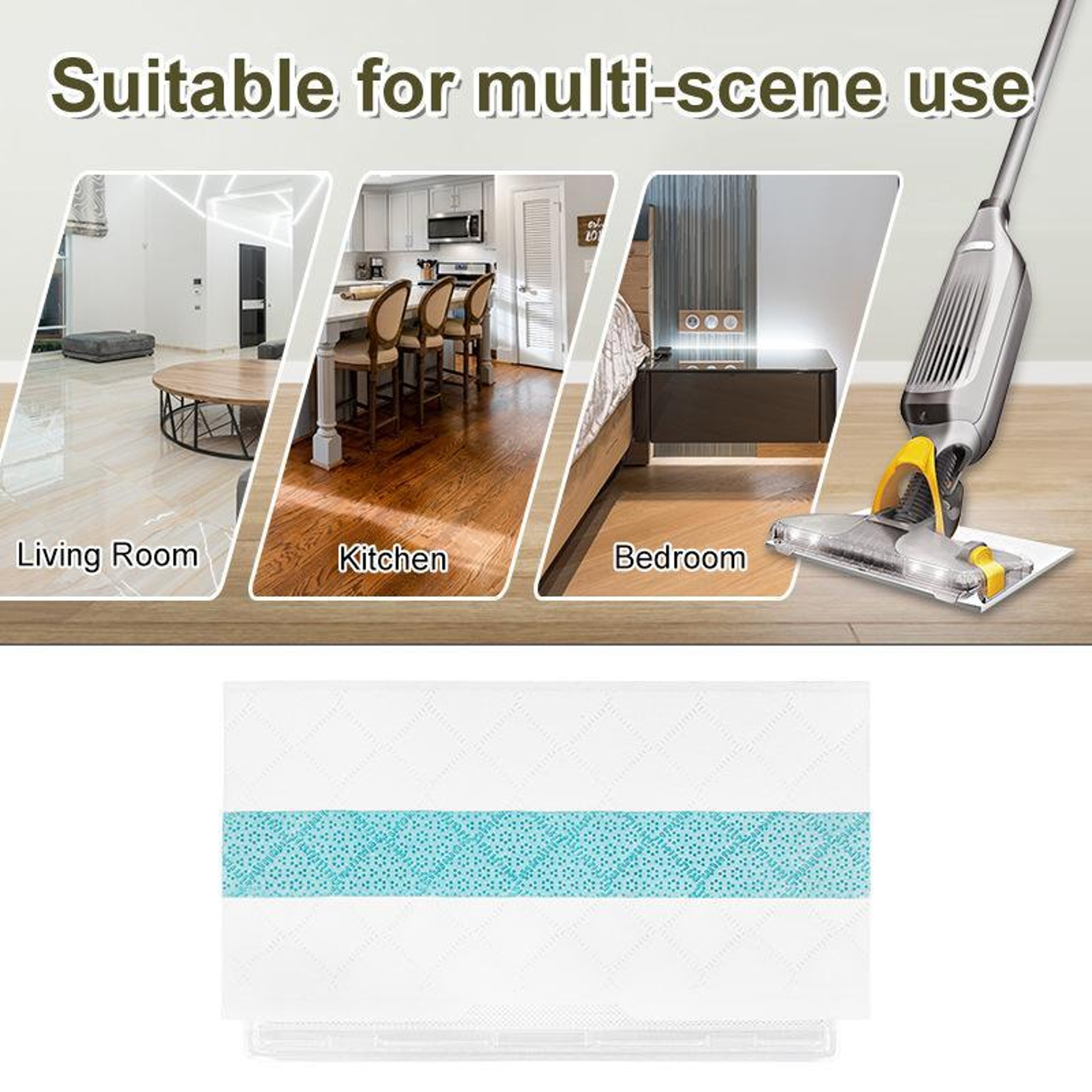 Shark VACMOP Disposable Mop Pad Refills 2PCS for VM252 VM250 VM200 VMP30 Hard Floor Cleaning – view 6