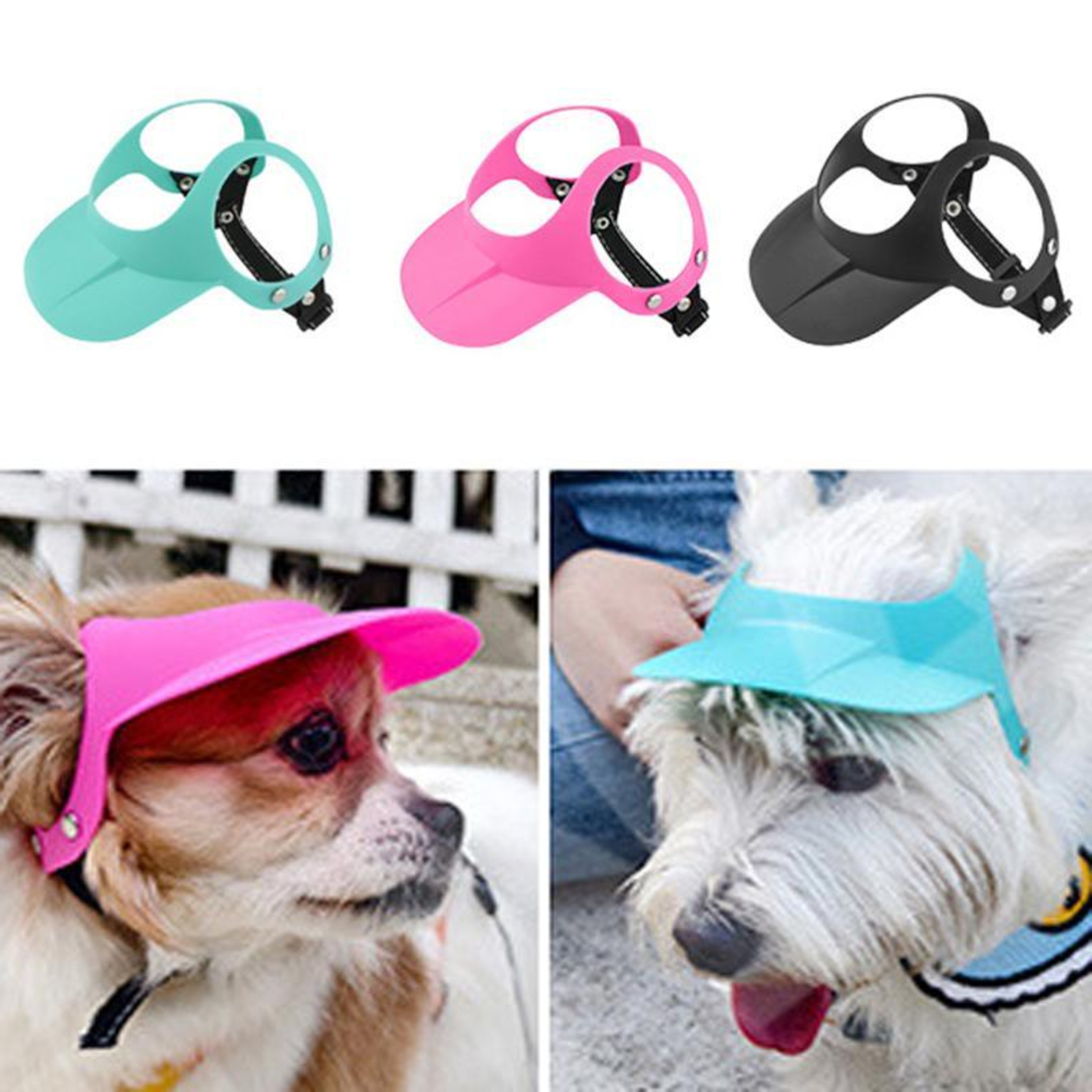 Pet OpenEar Dog Hat Adjustable Dog Sun Hat For Small Dogs Outdoor Protection 5