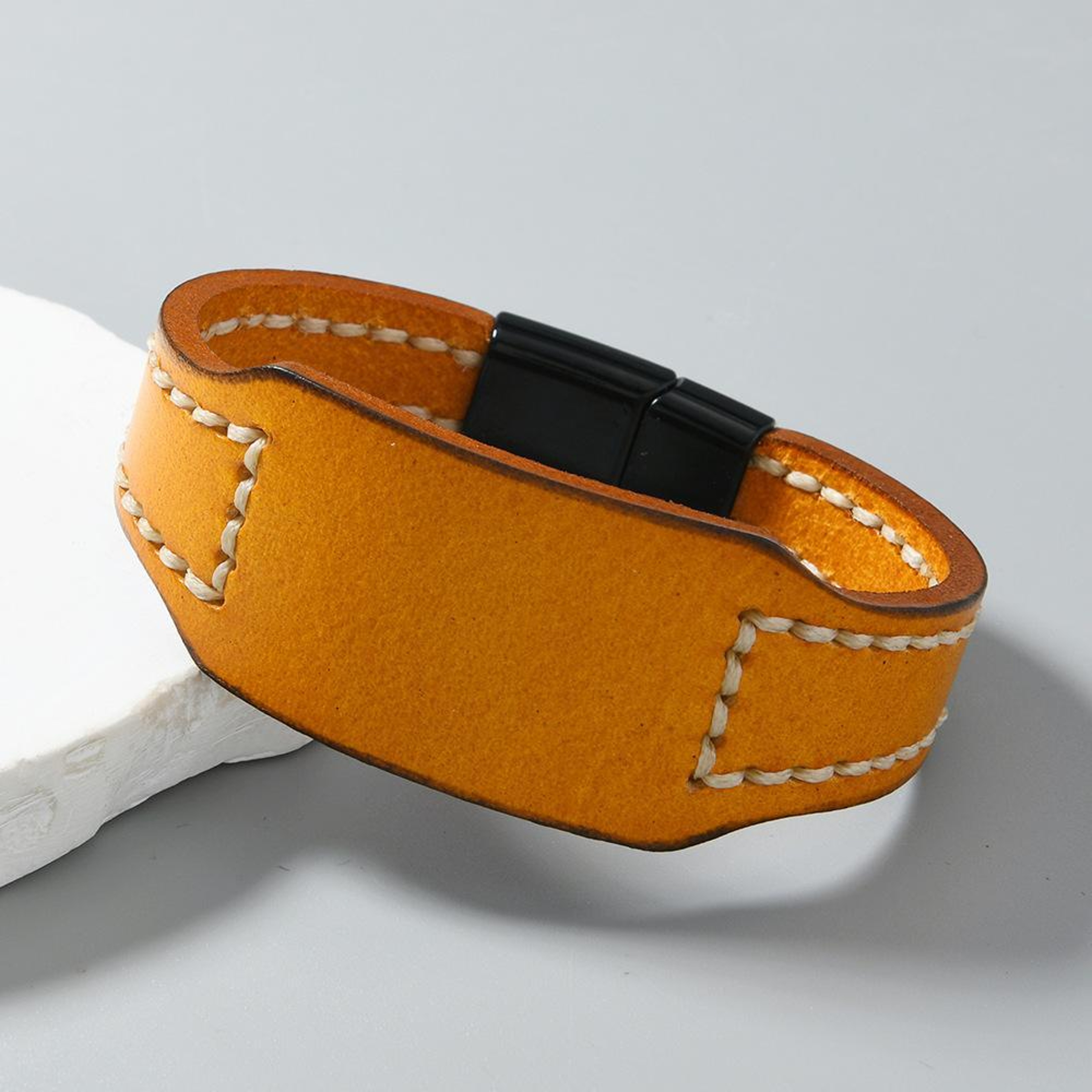 Vintage HandStitched Cowhide Leather Bracelet DIY Kit For Couples  Friendship Gifts 3