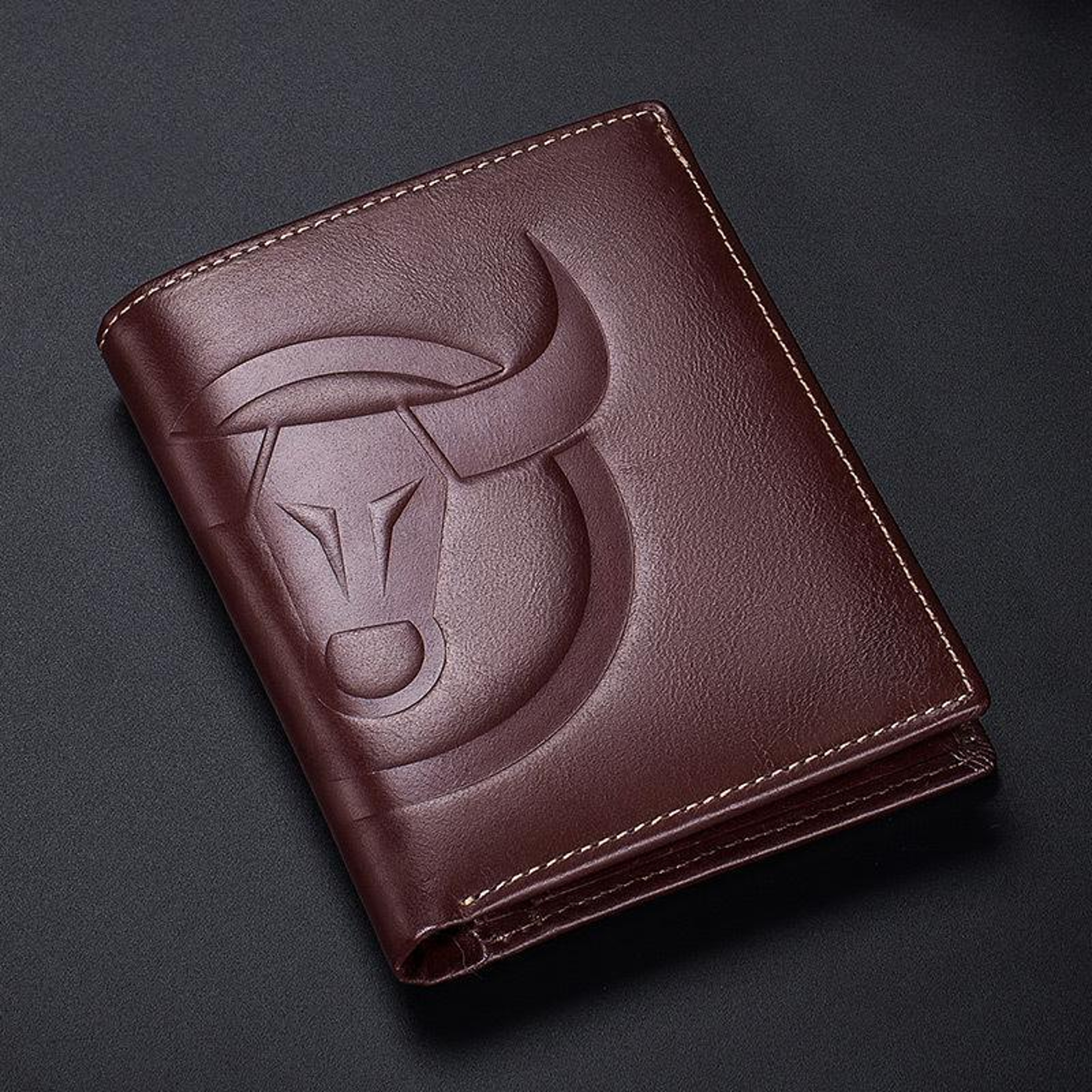 RFID Leather Wallet Top Grain Cowhide MultiCard Organizer Wallet 10