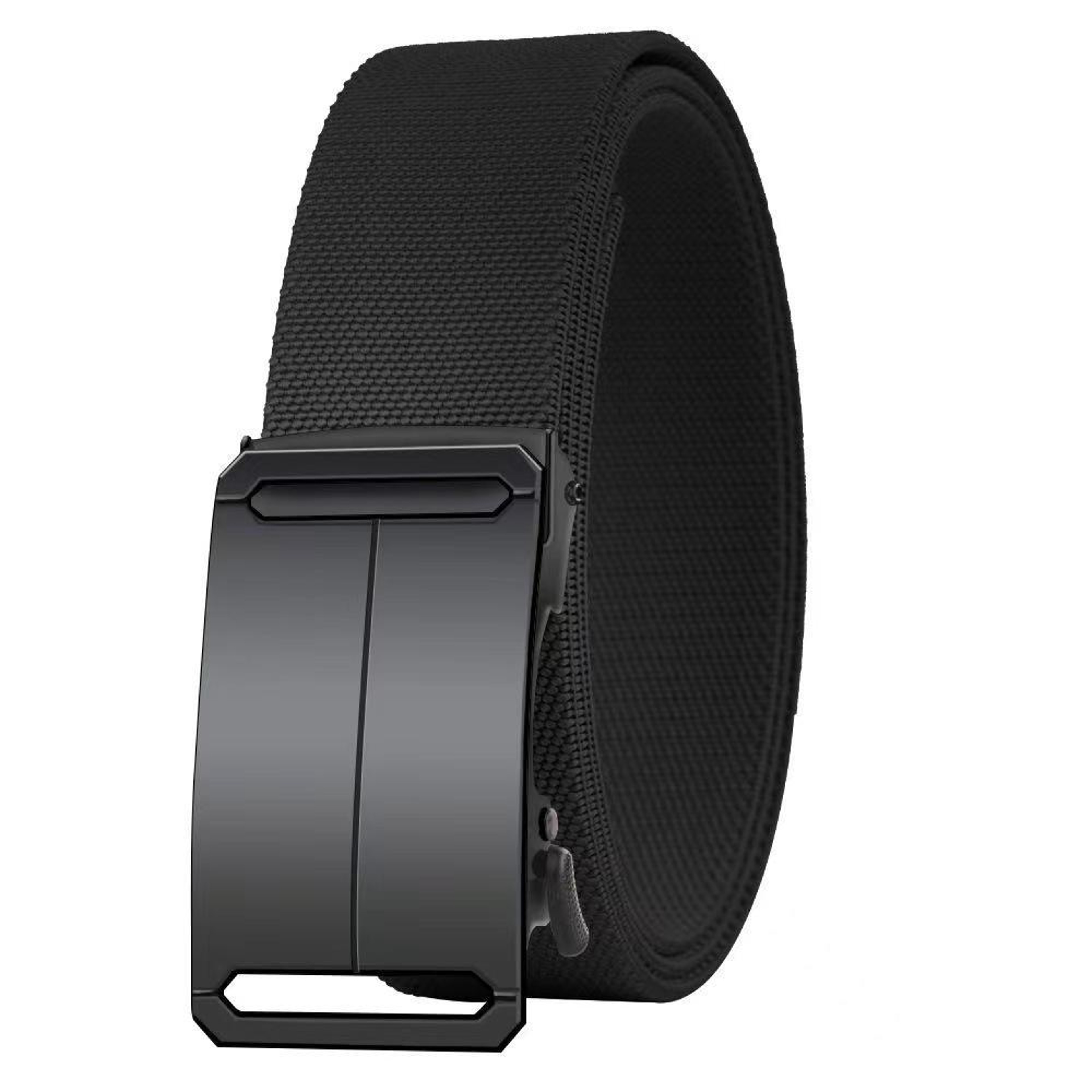 Mens Stretch Tactical Belt With Automatic Buckle Adjustable Outdoor Work Waist Belt 0