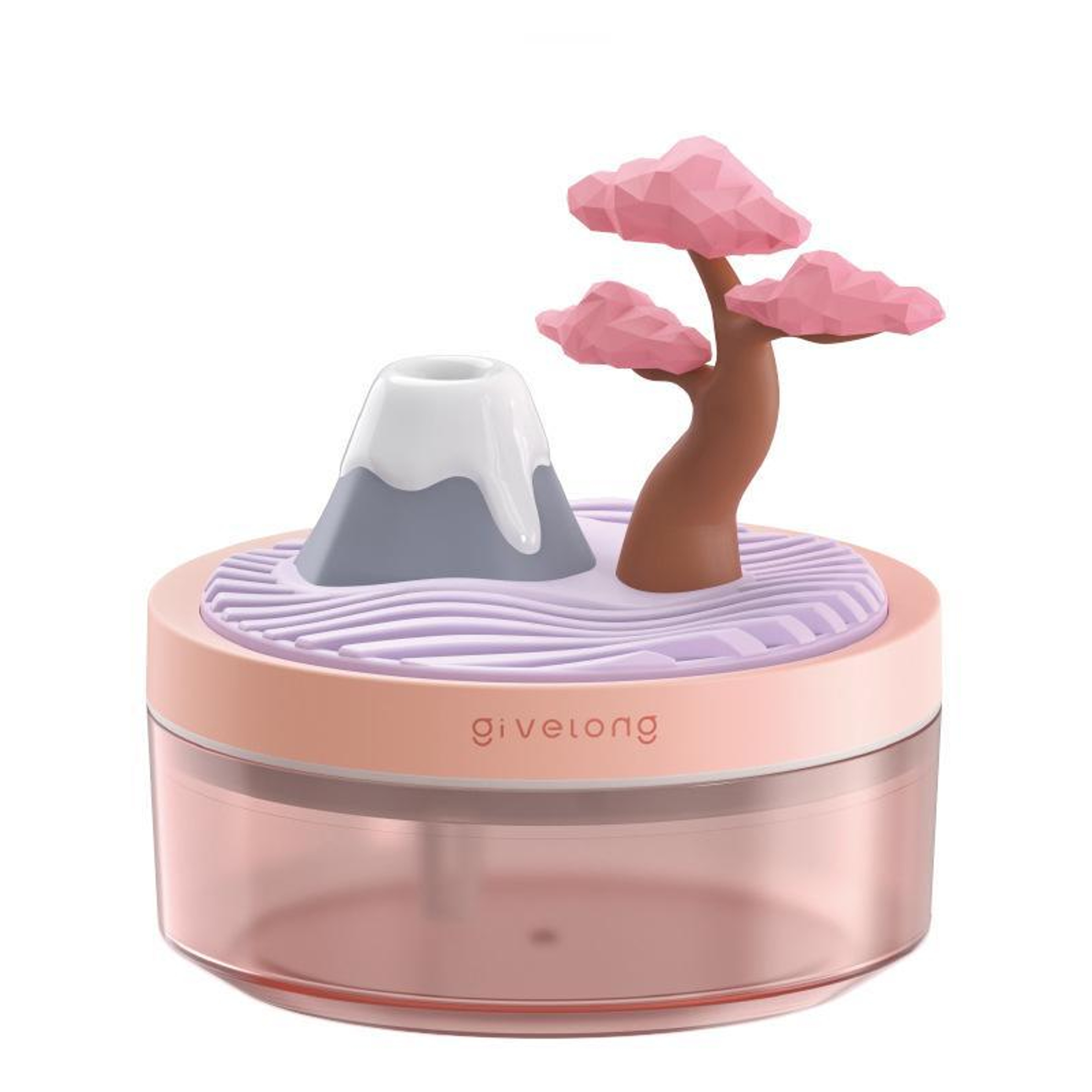 Portable Plant Pot Humidifier  USB Aroma Diffuser With Color Night Light 13