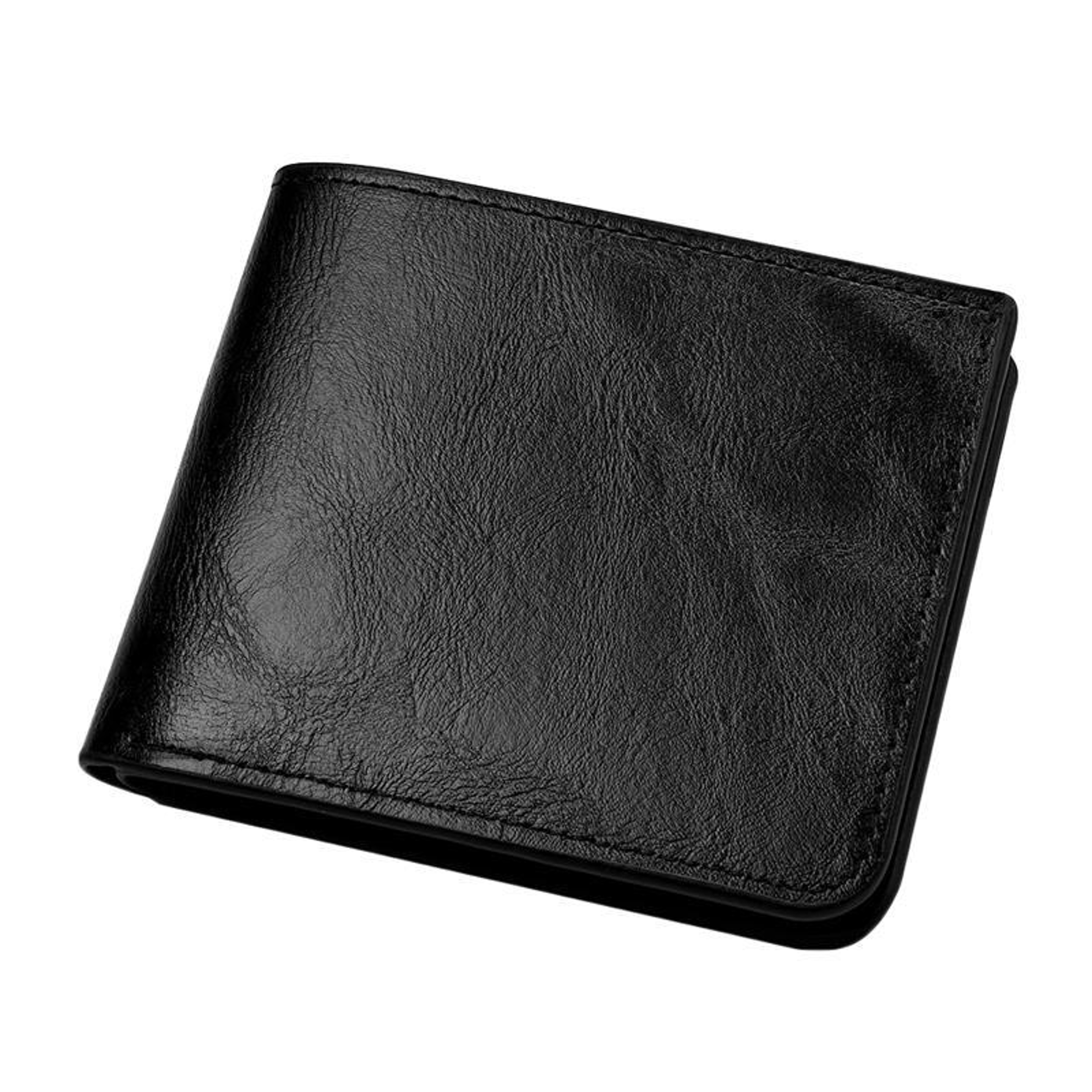 Vintage PU Leather Bifold Wallet for Men with ID Window, Card Holder & Zipper Coin Pocket – view 11