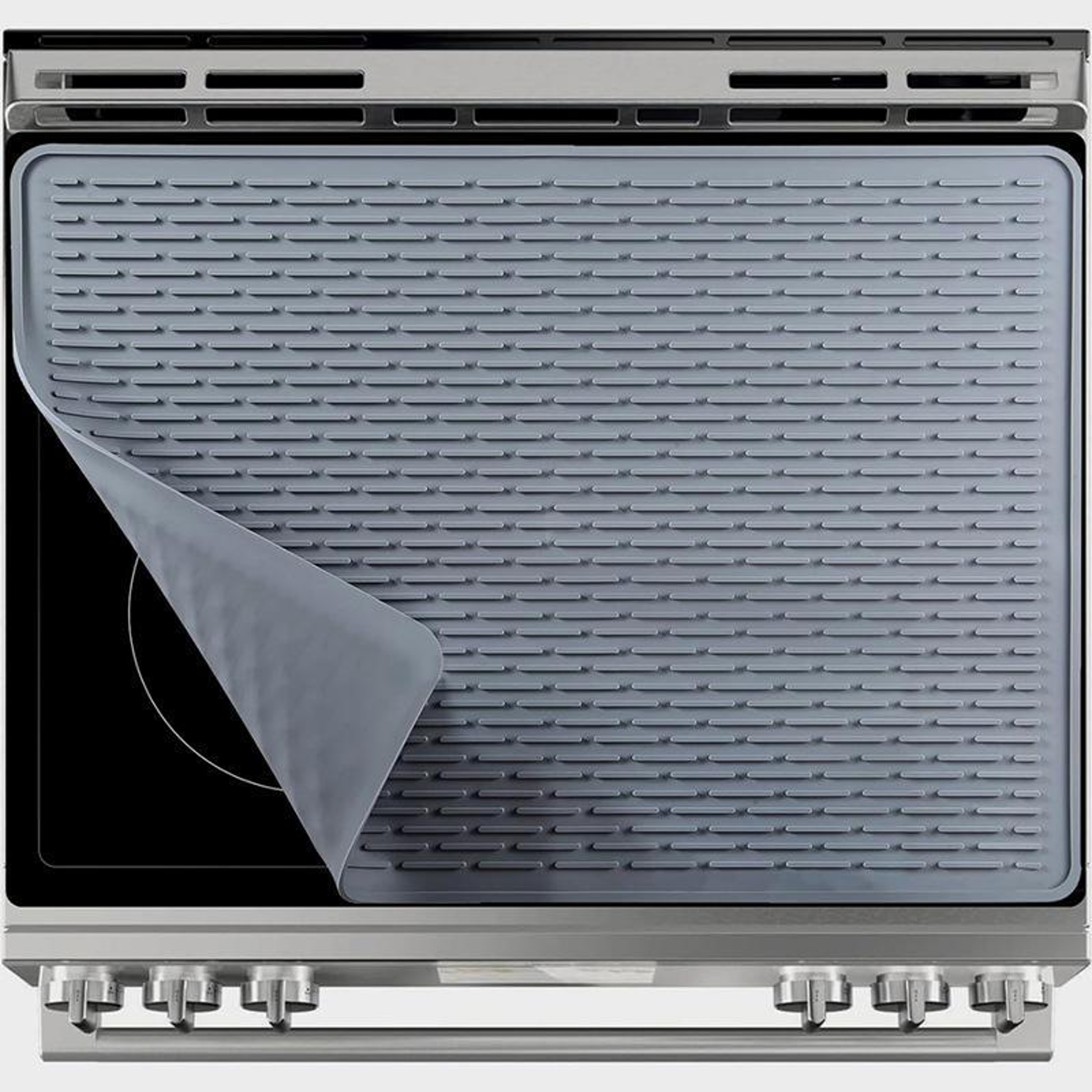 Premium Silicone Sink Mat  Stovetop Protector With Drainage Design 4