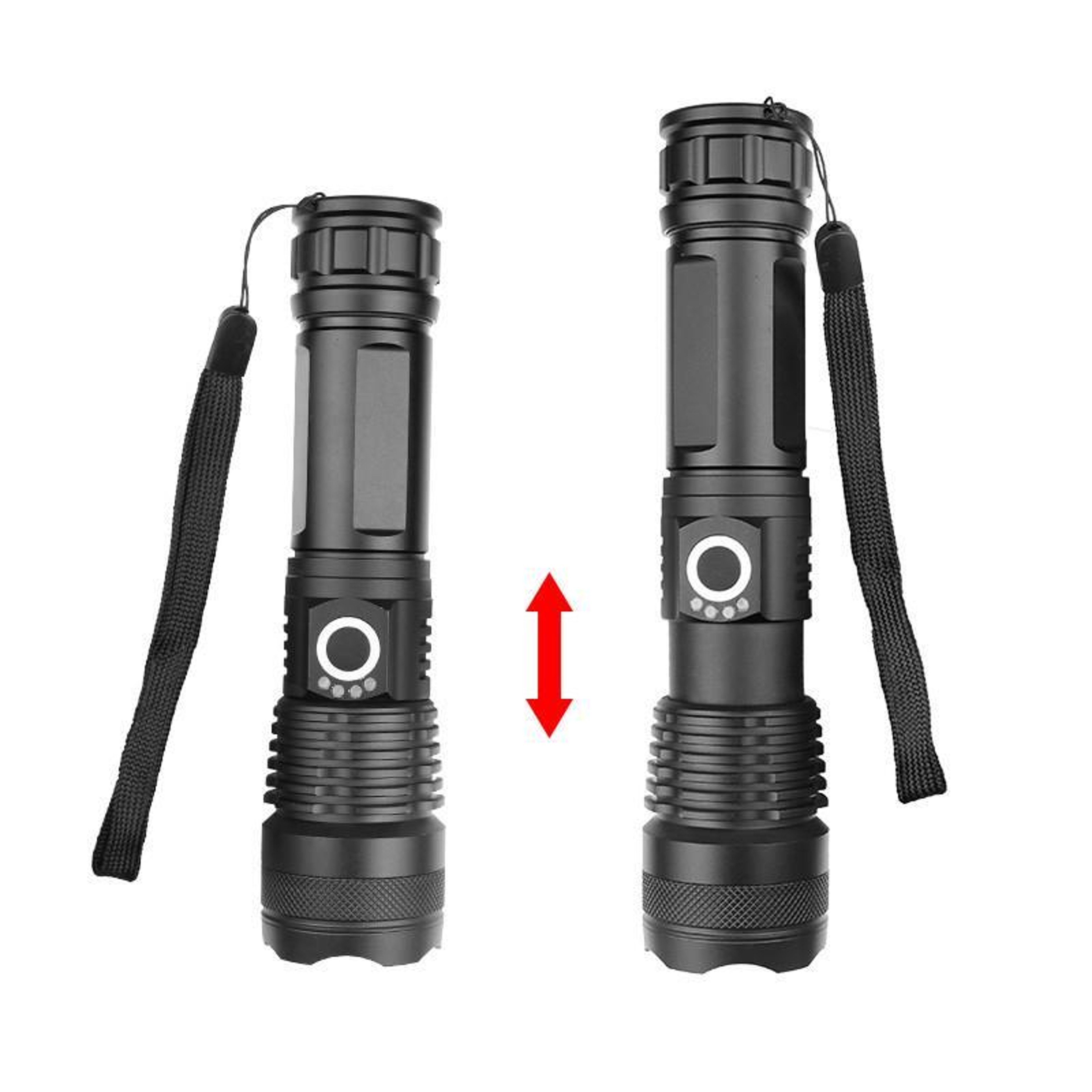 Zoomable Tactical Flashlight with Power Display & USB-C Charging – view 2