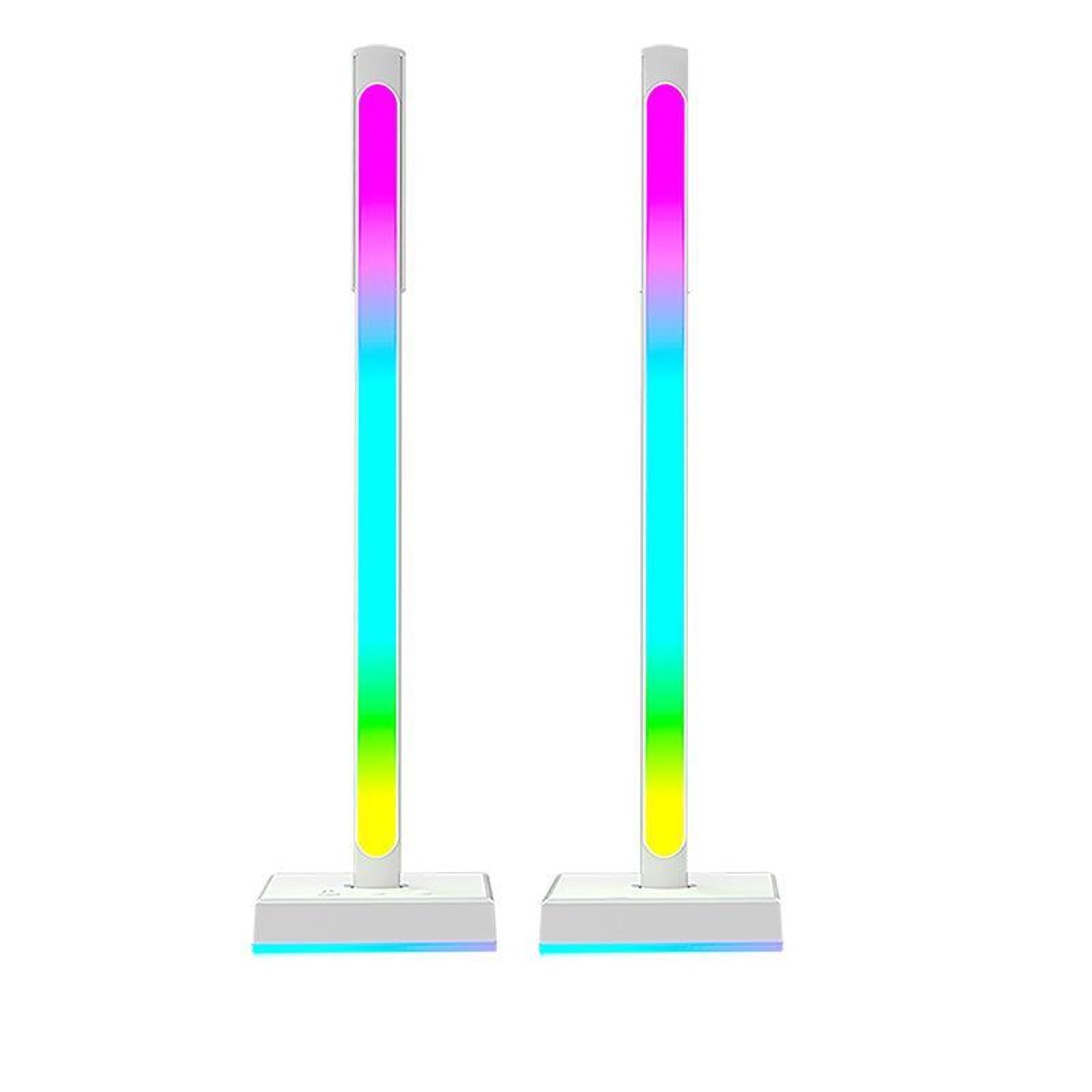 RGB Headphone Stand With Music Sync Ambient Light  Smart Desktop Organizer 0
