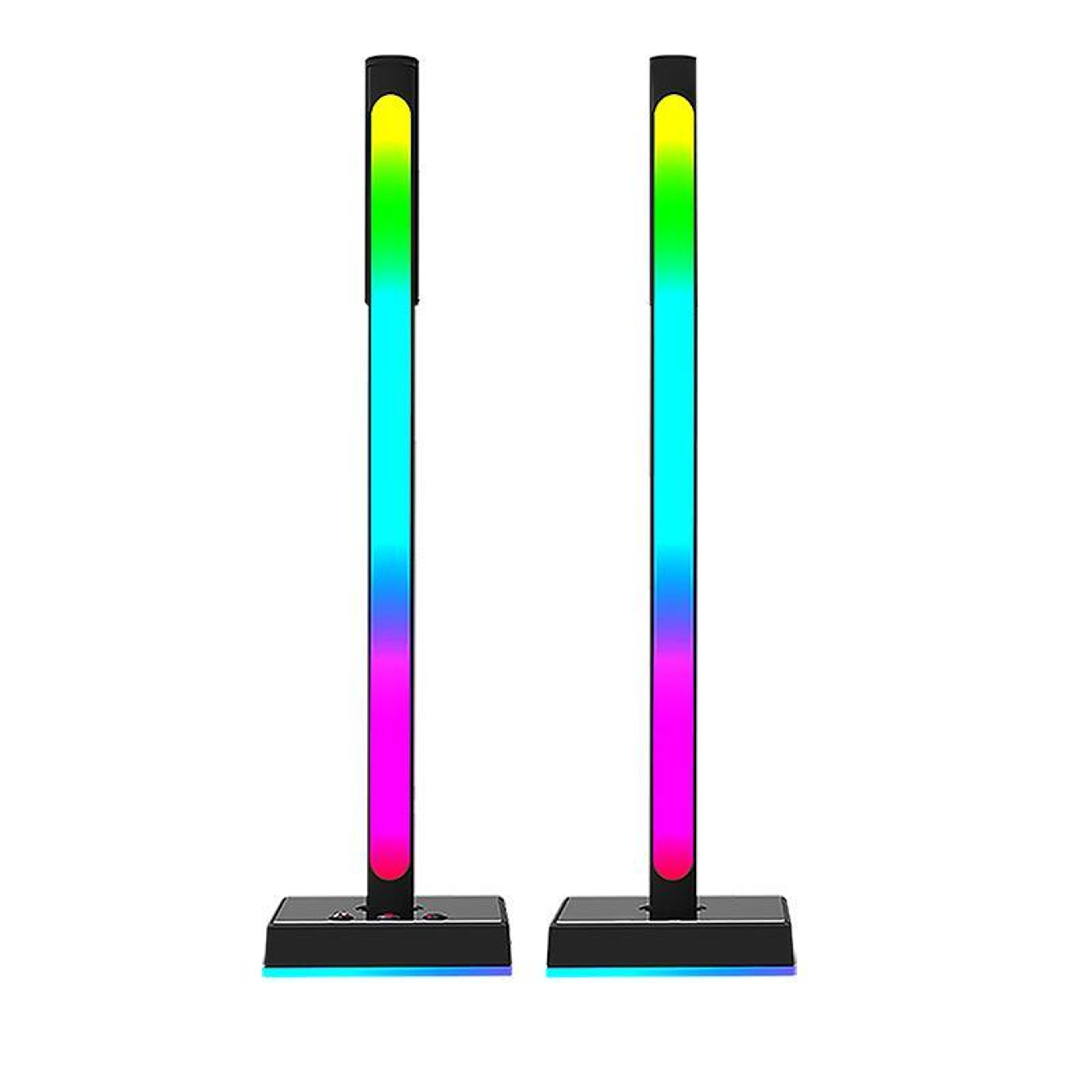 RGB Headphone Stand With Music Sync Ambient Light  Smart Desktop Organizer 11