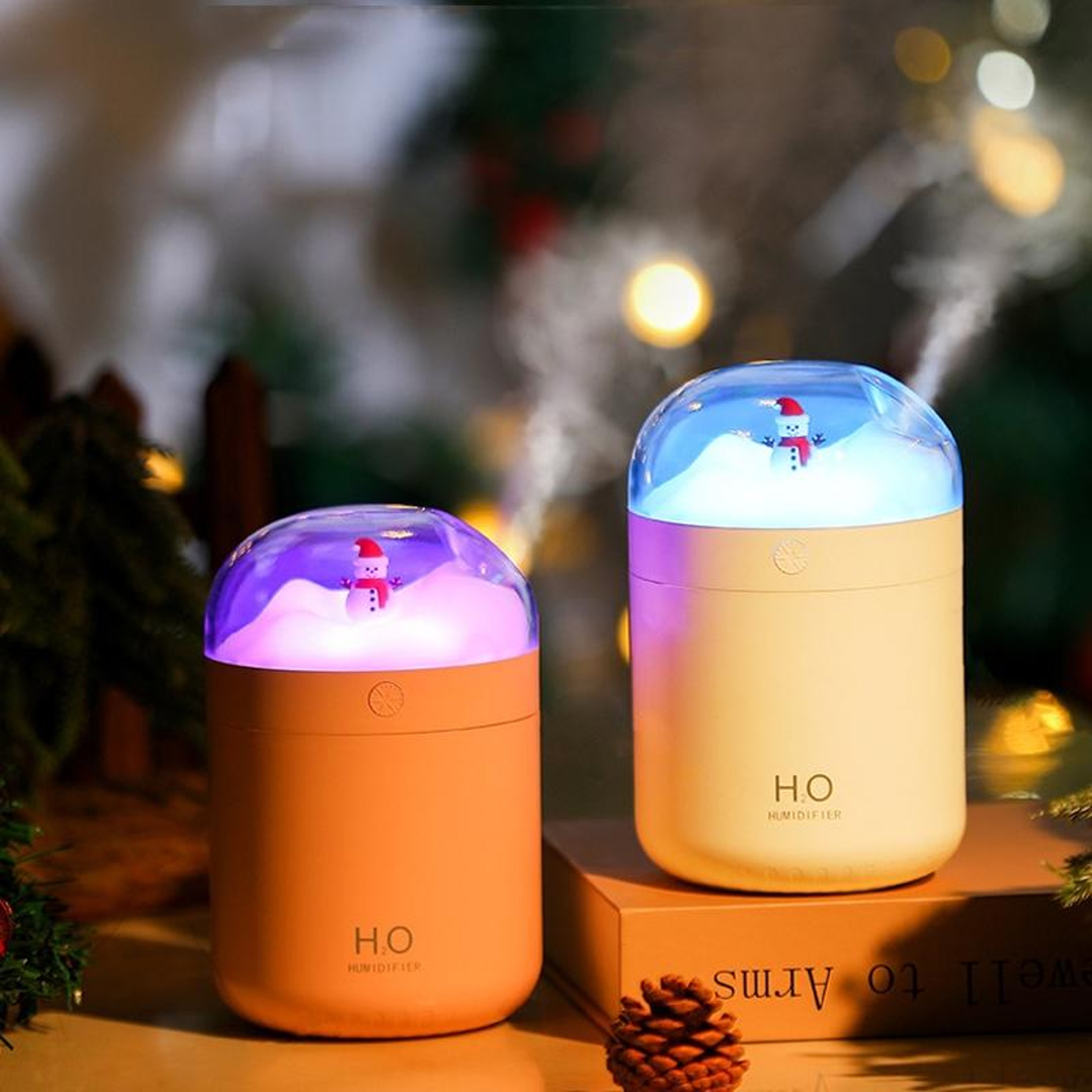 Snowman Glow 500ml USB Desktop Humidifier With Colorful Night Light 0
