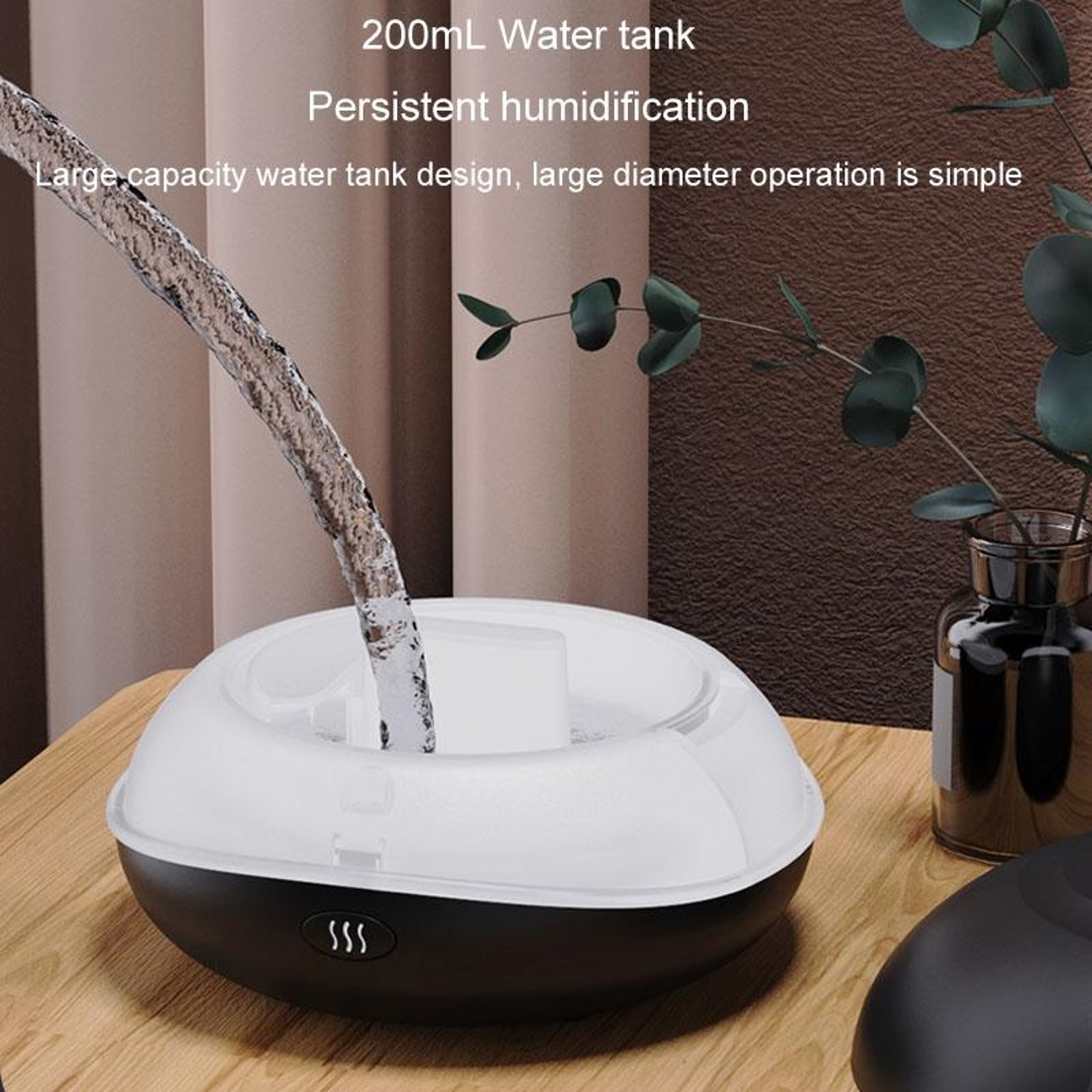 USB Aromatherapy Diffuser Humidifier With LED Flame Light For Car  Home 9