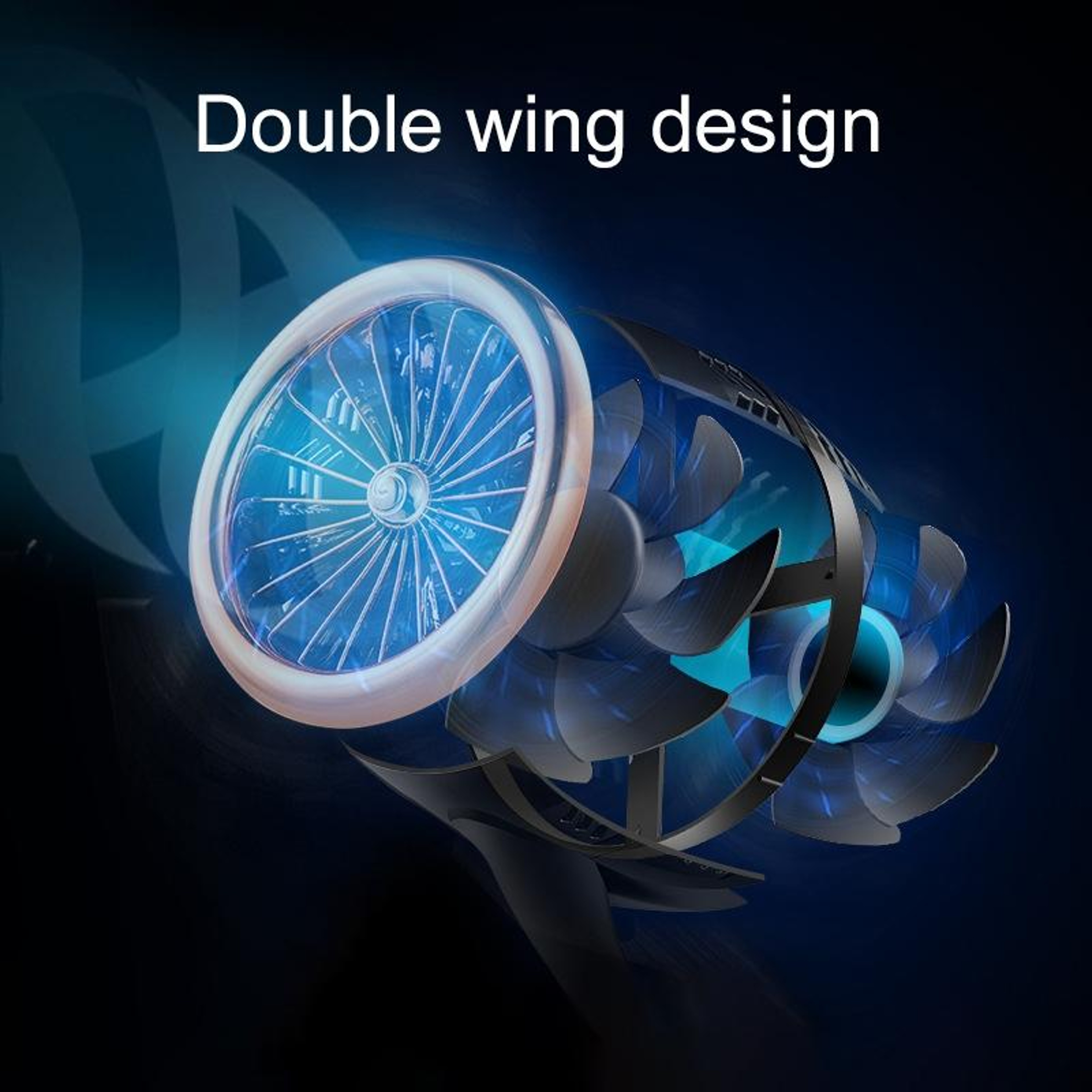 USB Desk Fan Portable Air Circulator With Dual Speed Control 6