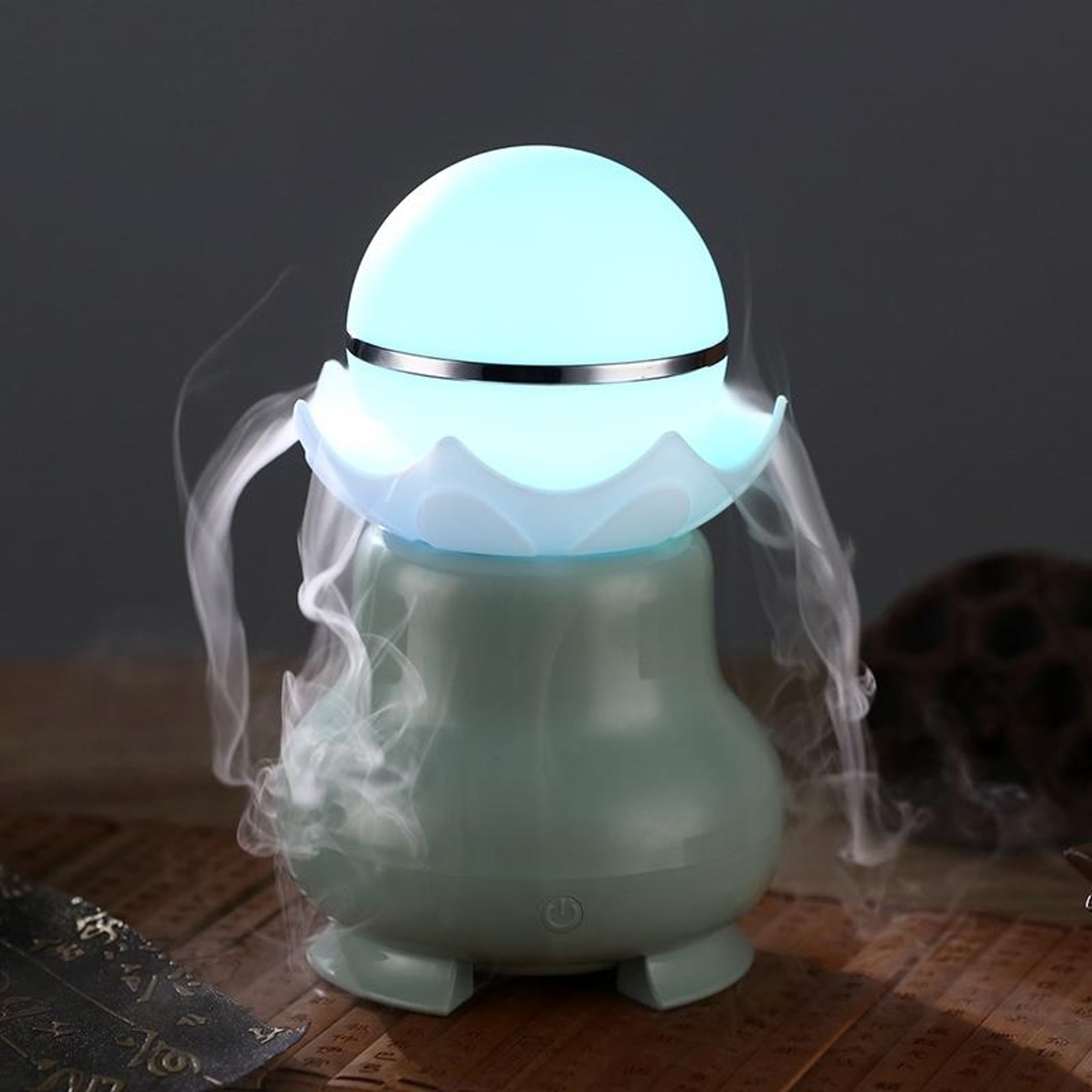Luminous Pearl Aromatherapy Humidifier With LED Night Light  USB Ultrasonic Mist 8