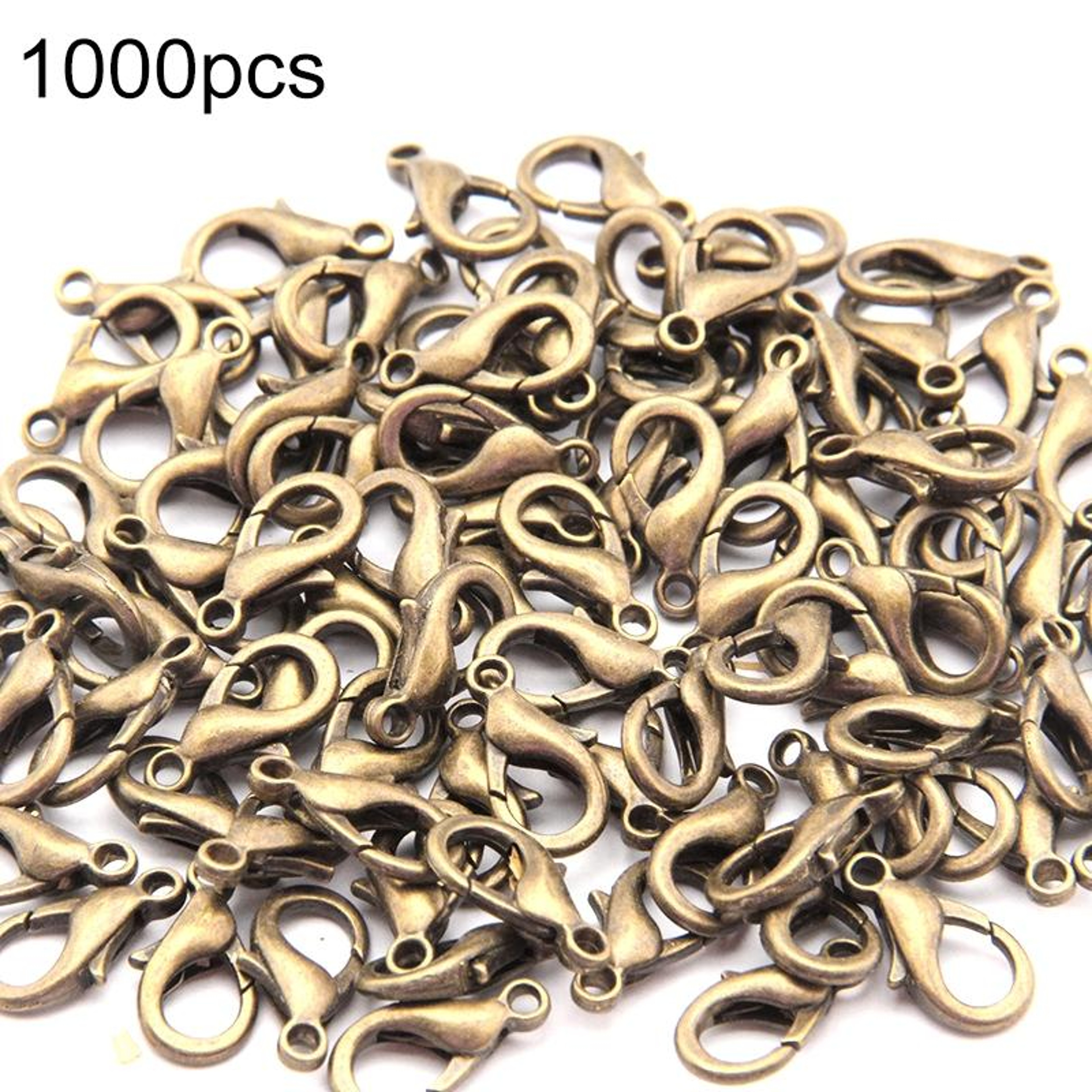 1000PCS 12mm Alloy Lobster Claw Clasps For Jewelry Making  Craft Projects 4