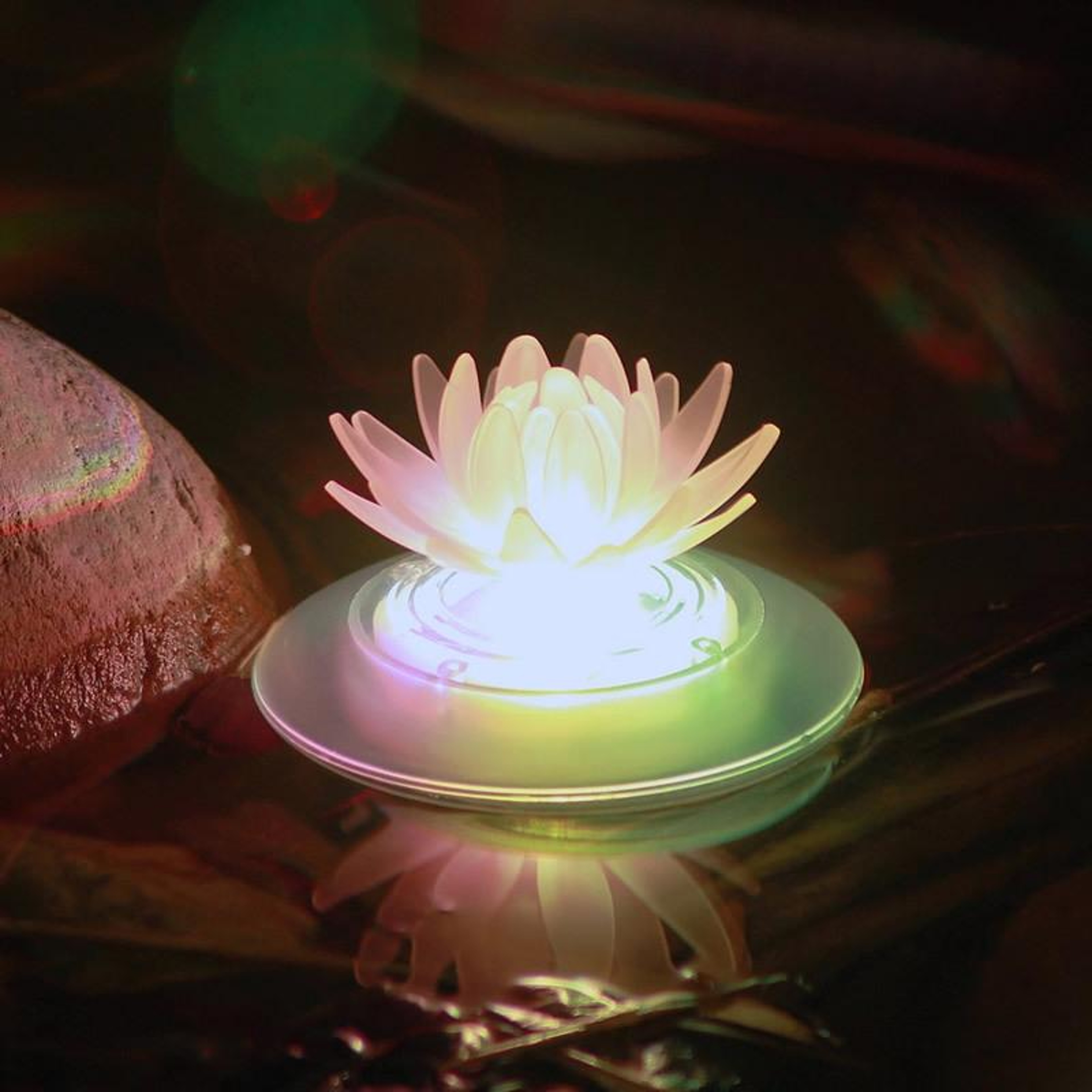 Solar RGB Floating Pool Light Waterproof LED Garden  Pond Decor 5