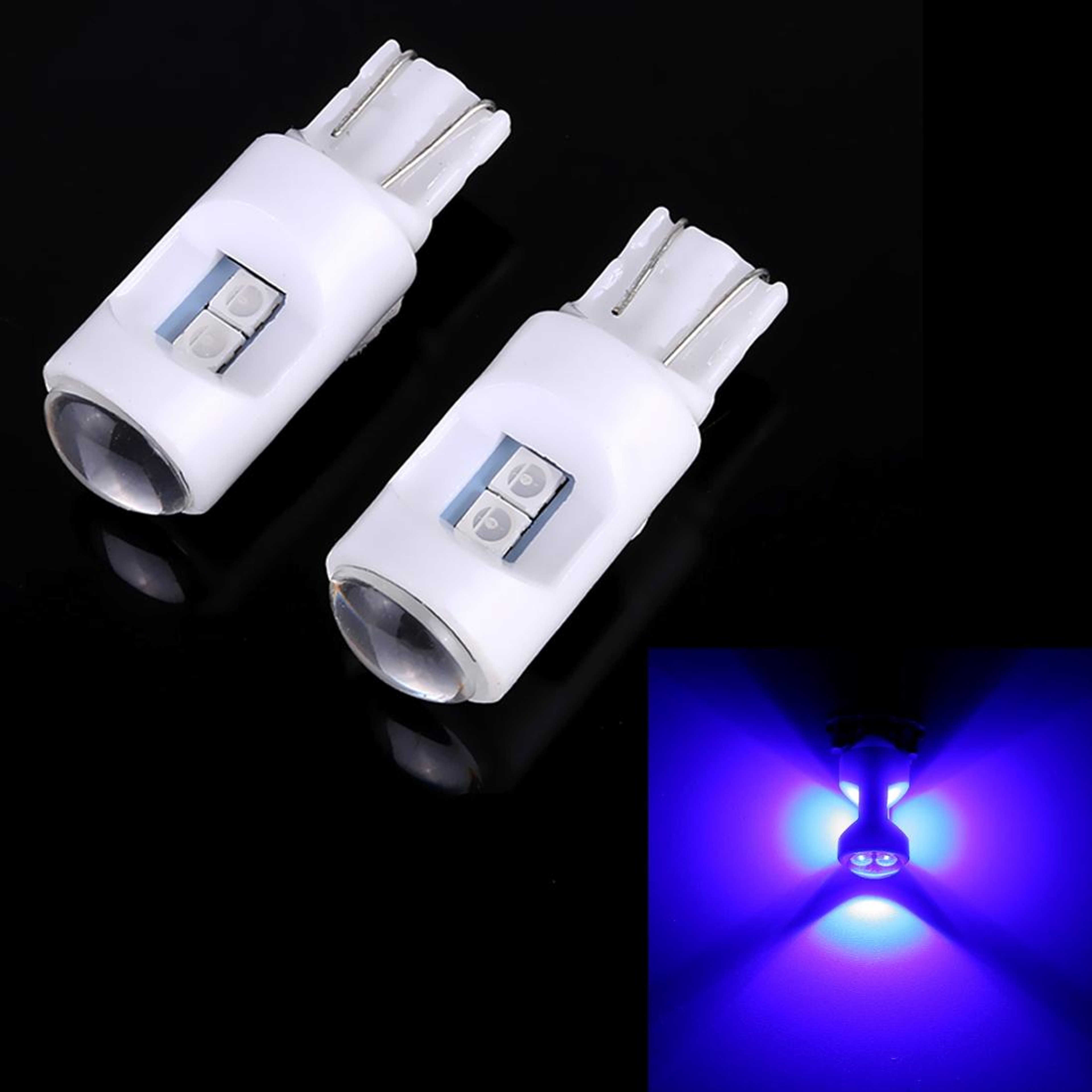 LED Interior Car Light Bulbs with Projector Lens 2PCS Bright White Reading Lamp – view 10