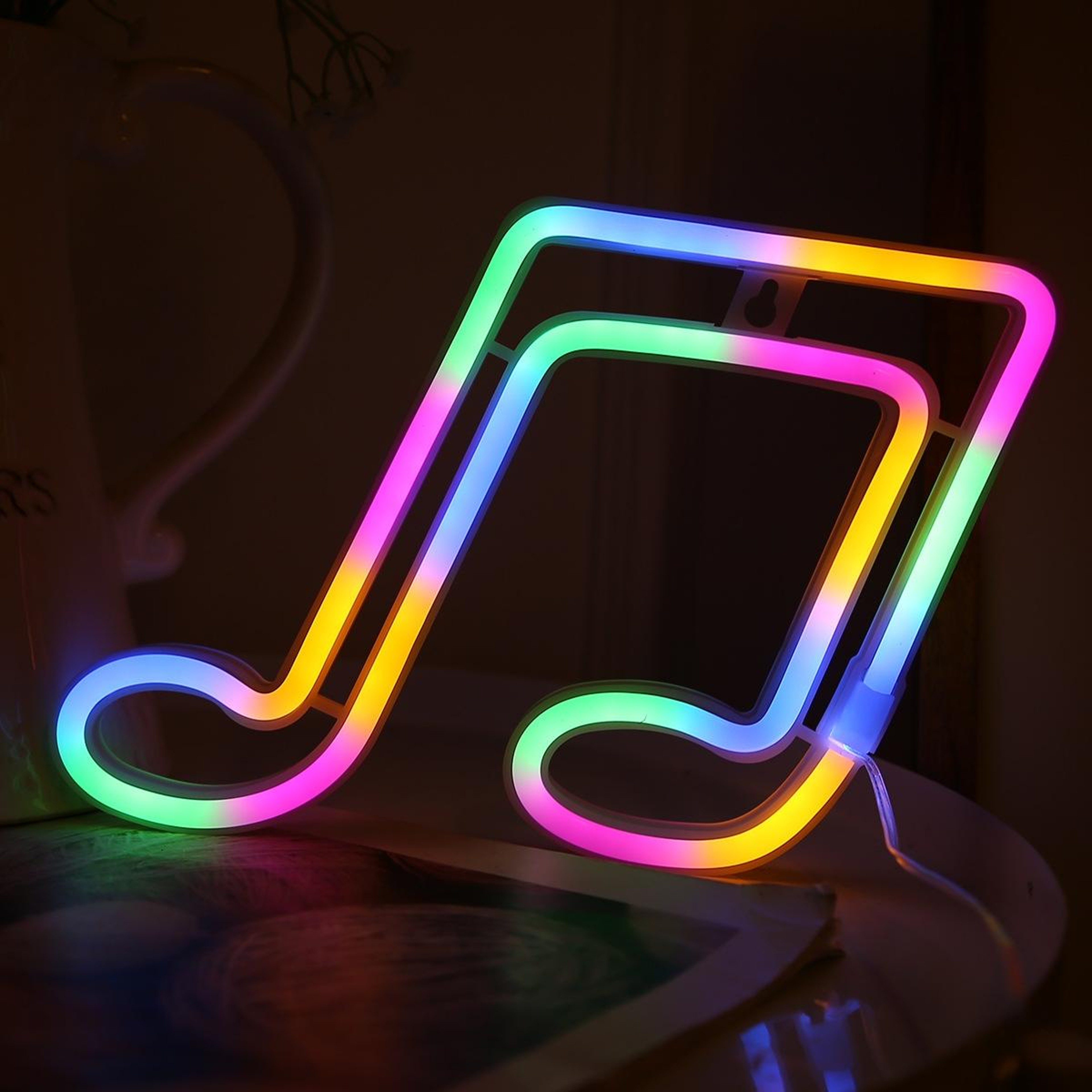 Harmony Glow Musical Note LED Neon Wall Light for Music Room Decor & Bedroom Ambiance – view 6