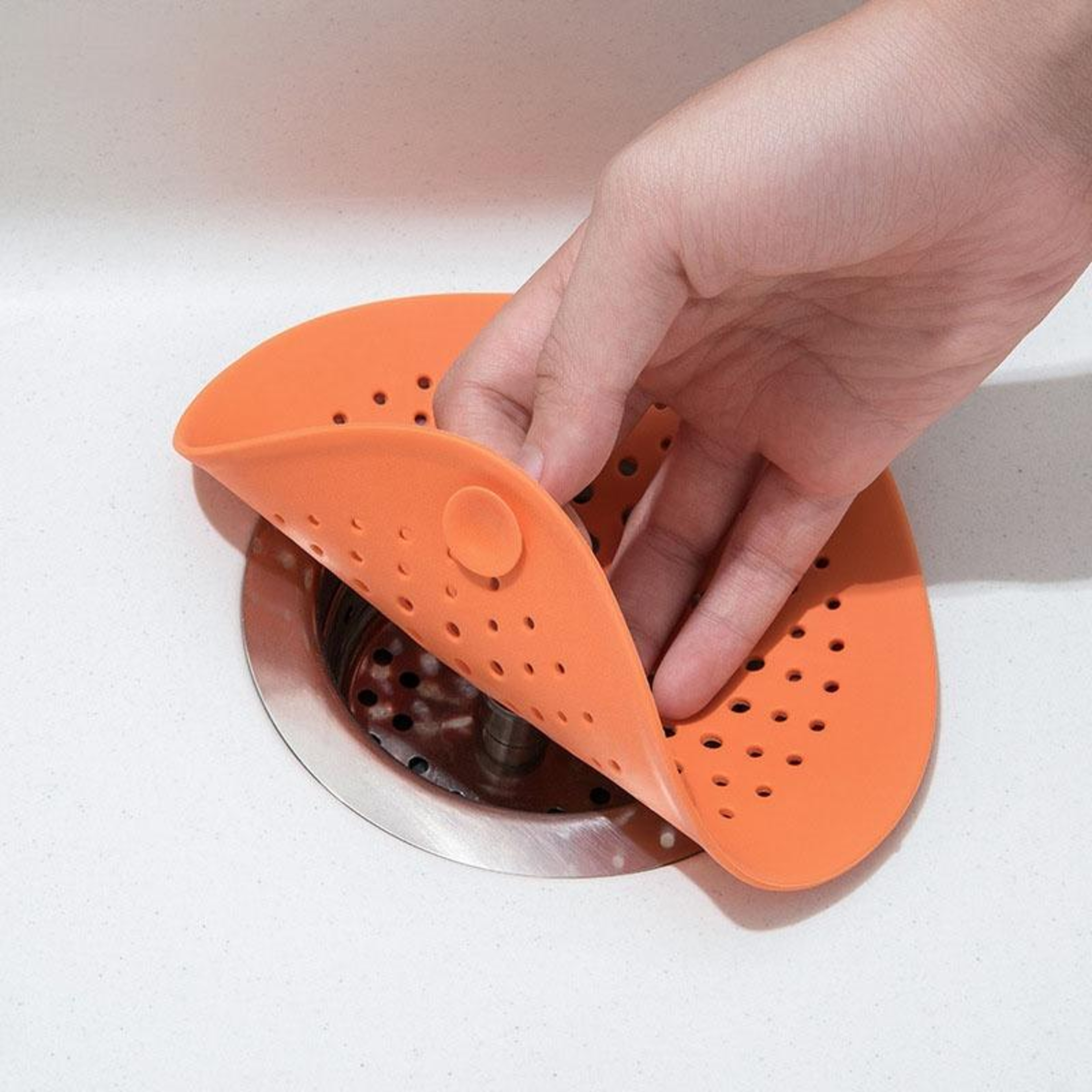 Sink Drain Strainer, Reusable Anti Clog Drain Filter for Kitchen & Bathroom Random color – view 1