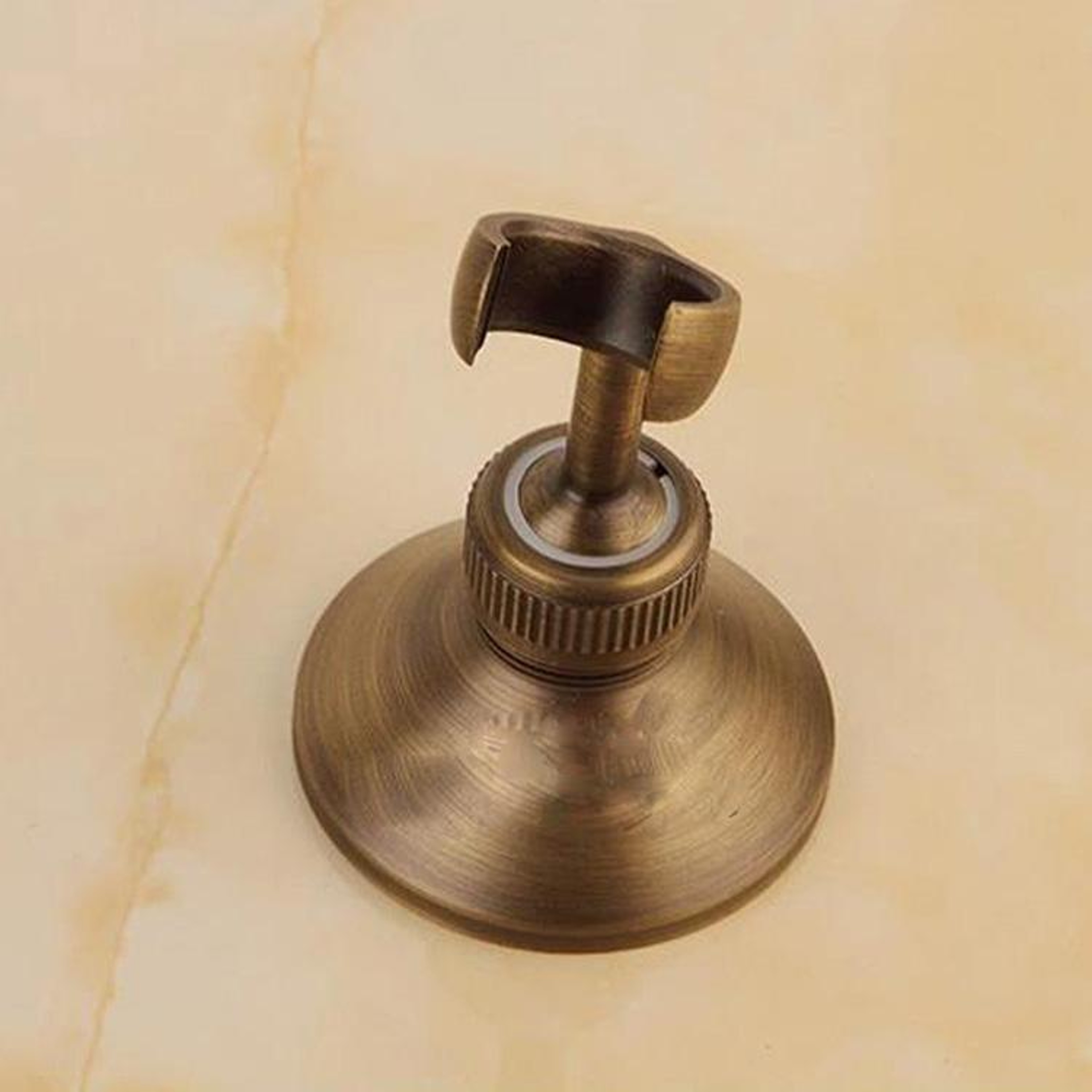 Solid Brass Shower Head Holder Bracket Wall Mount Bathroom Shower Hook Base 3