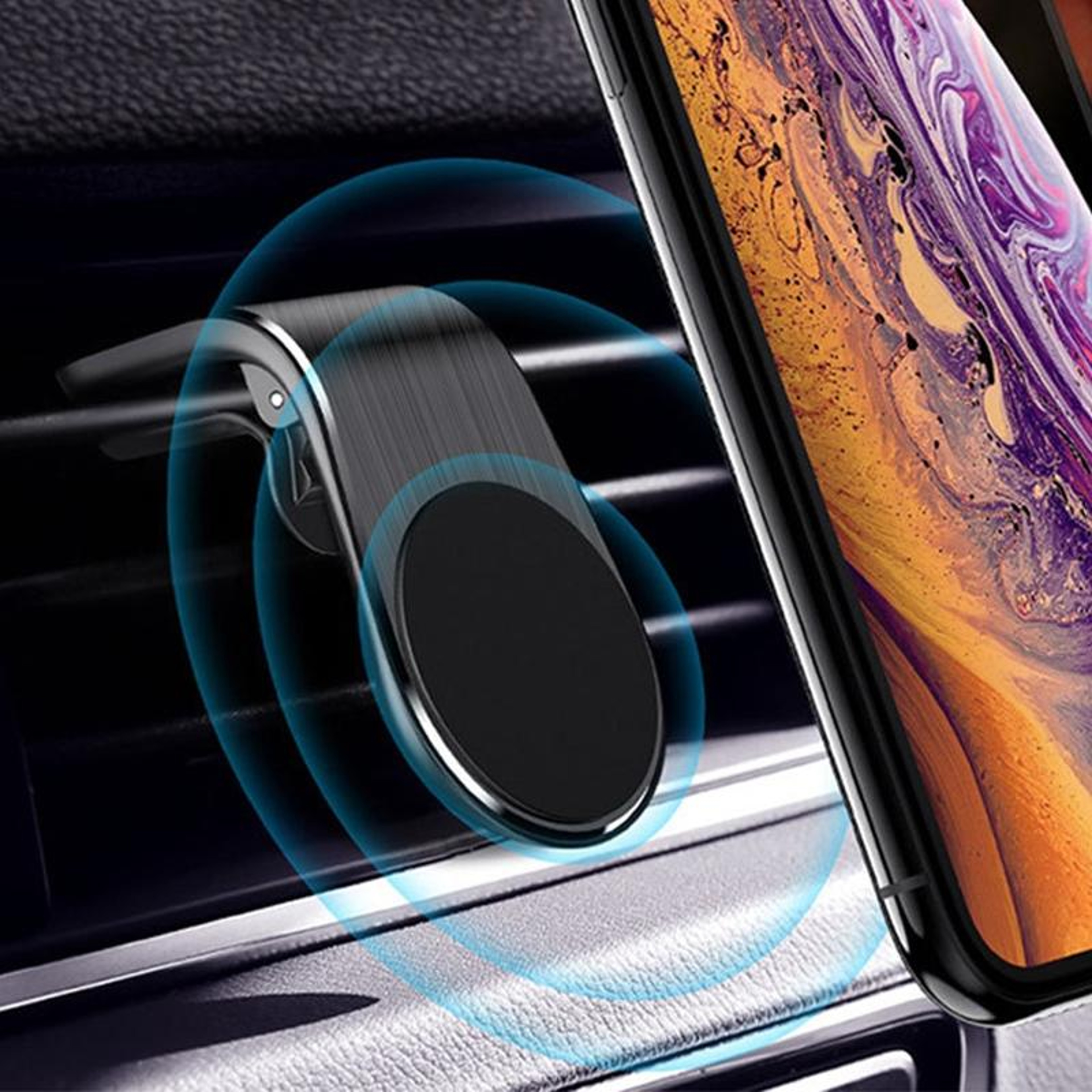 Magnetic Phone Holder For Car Air Vent Compact Car Phone Mount For Secure Driving 0