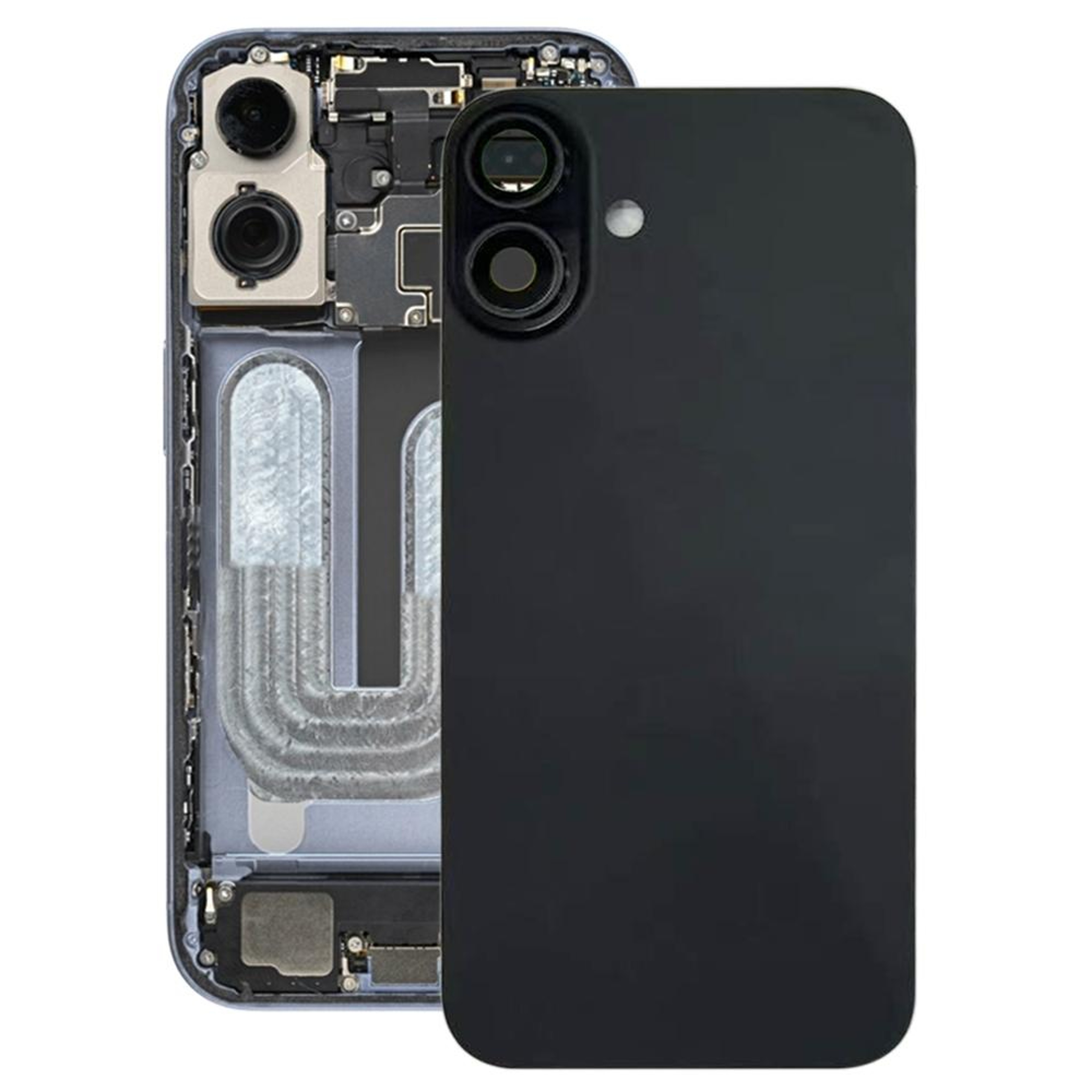 IPhone 16  16 Plus Back Cover Replacement With Camera Lens Frame 5