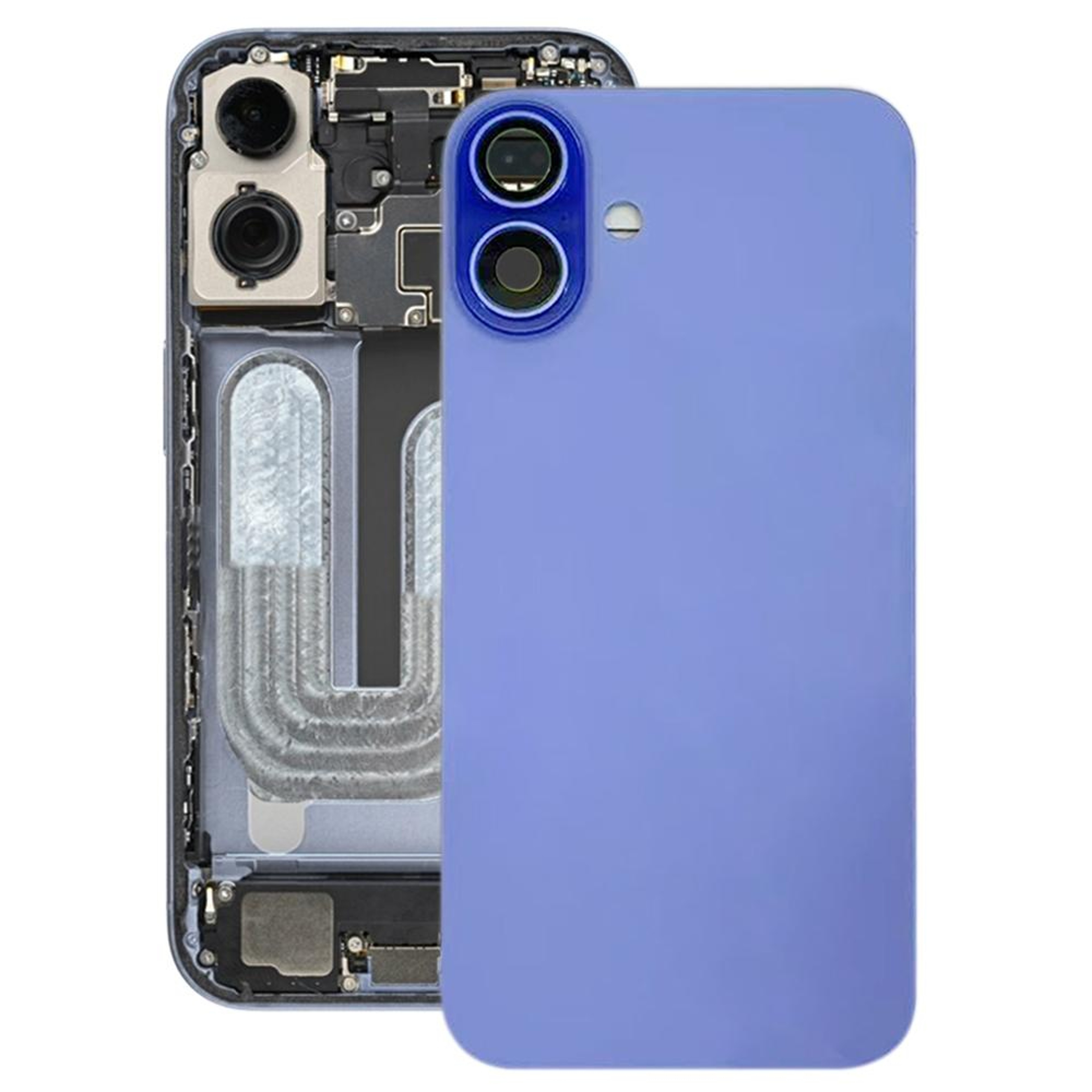 IPhone 16  16 Plus Back Cover Replacement With Camera Lens Frame 8
