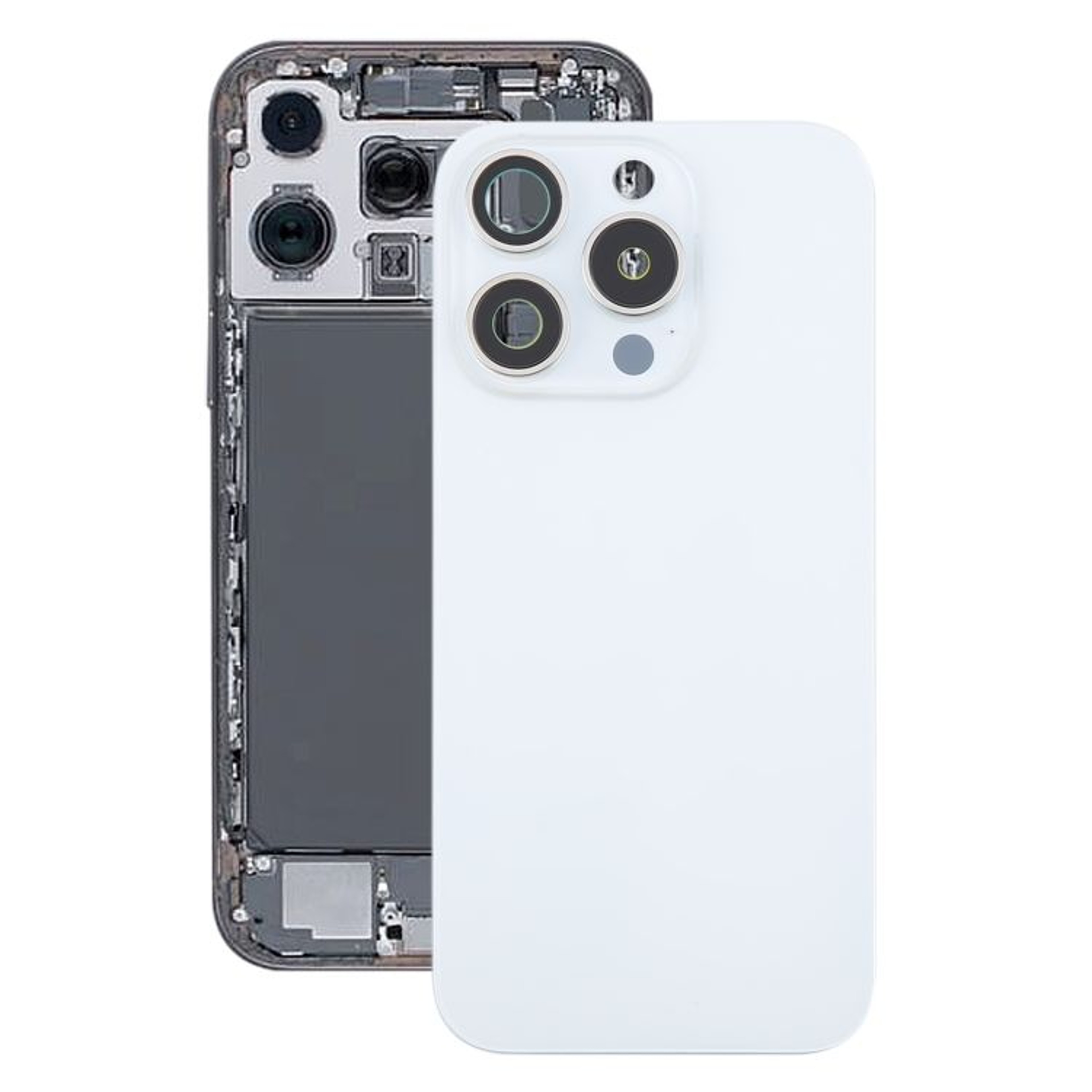 Premium IPhone 16 Pro Glass Back Cover Replacement With MagSafe Magnet  Camera Lens Frame 7