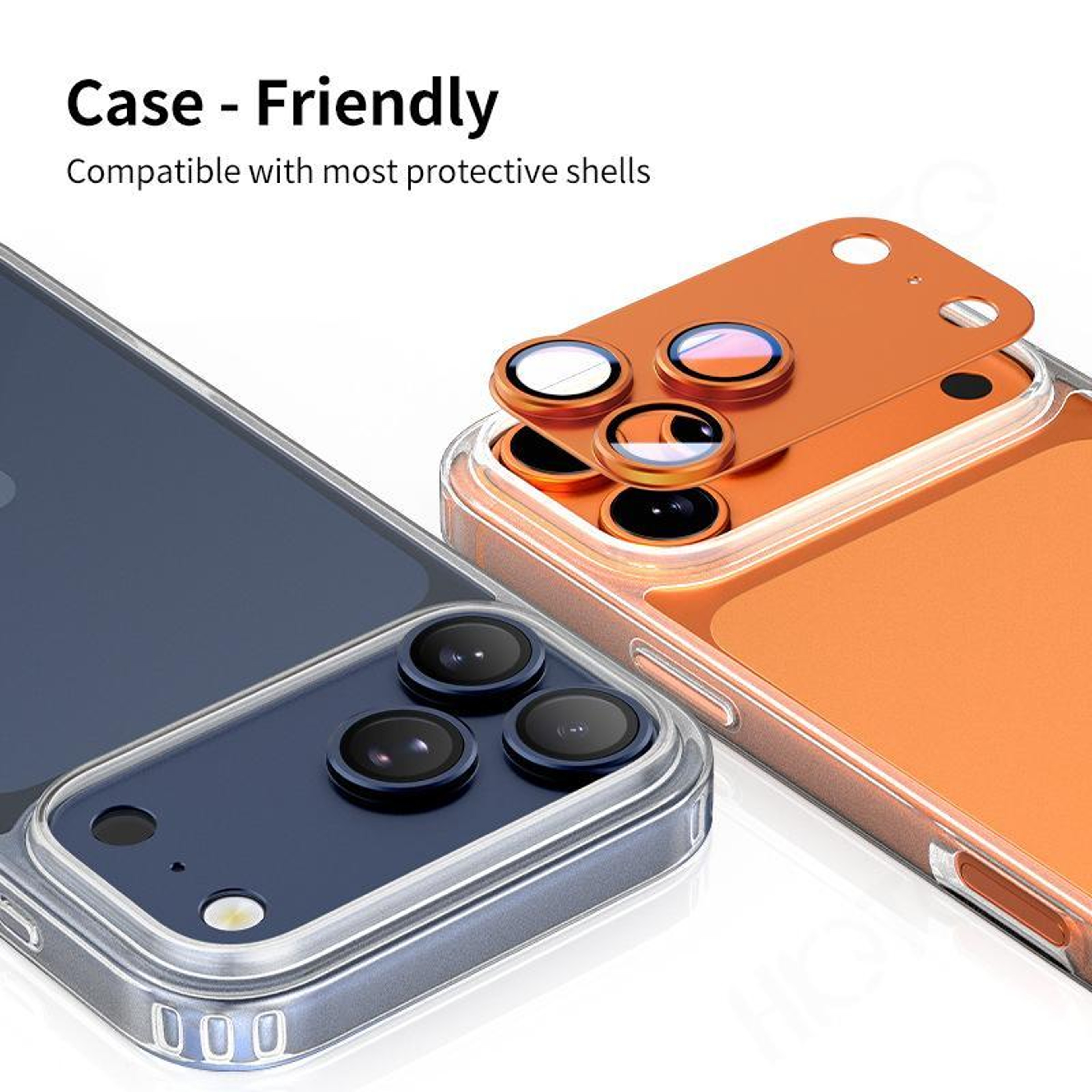 HD Camera Lens Protector For IPhone 17 Pro With Frosted Metal Ring 2